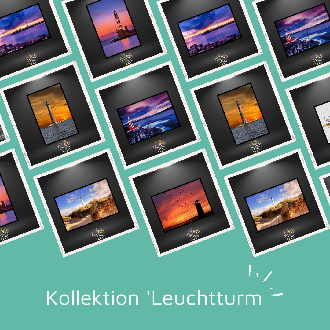 Kollektion 'Leuchtturm'- Motive aus eckigen steinen