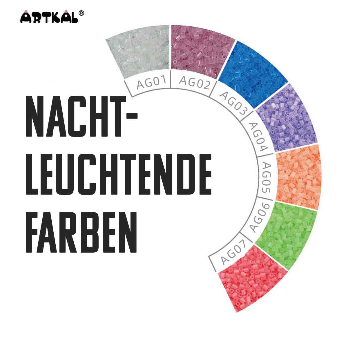 2000 Artkal MINI C 2,6 mm Nachtleuchtend (hart) von Spielzeughafen