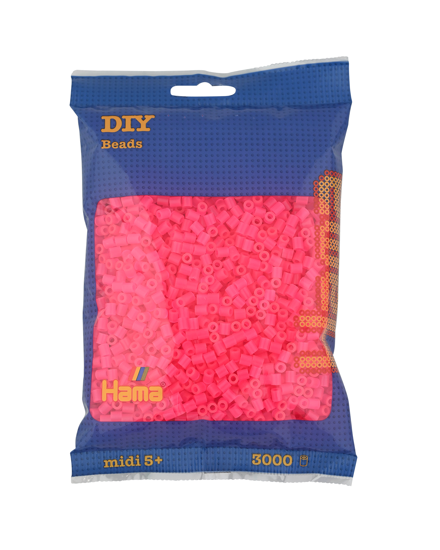 3000 Hama Midi Bügelperlen - Neon-Fuchsia