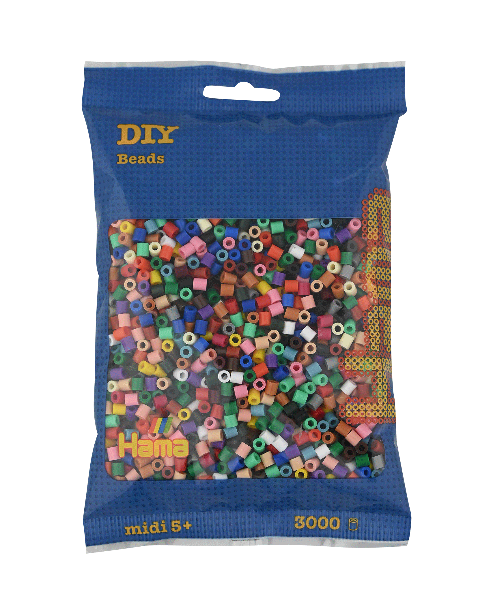 3000 Hama Midi Bügelperlen - Mischung 01-12, 17, 18, 20, 21, 26-31