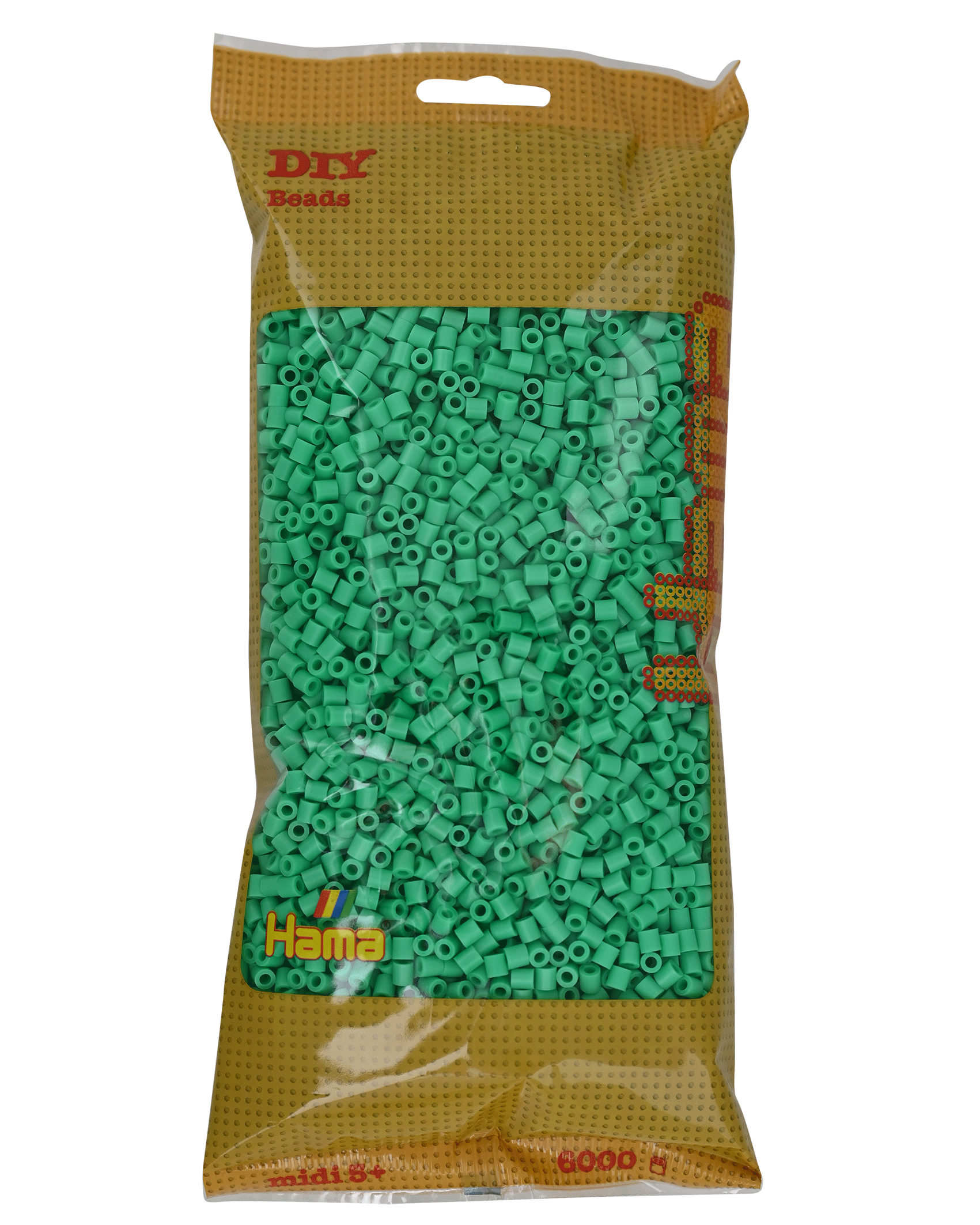 6000 Hama Midi Bügelperlen - Hellgrün