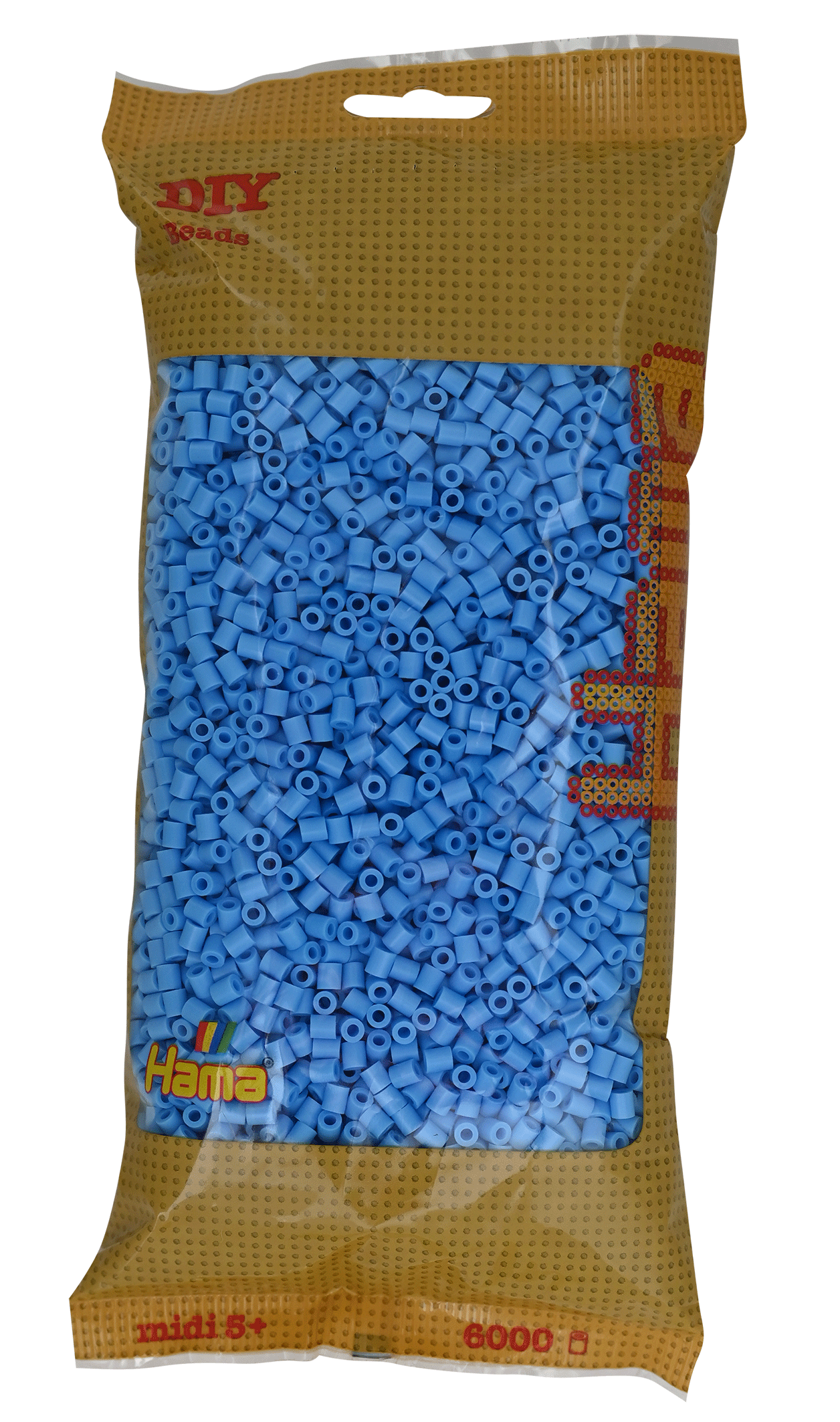 6000 Hama Midi Bügelperlen - Pastell-Blau