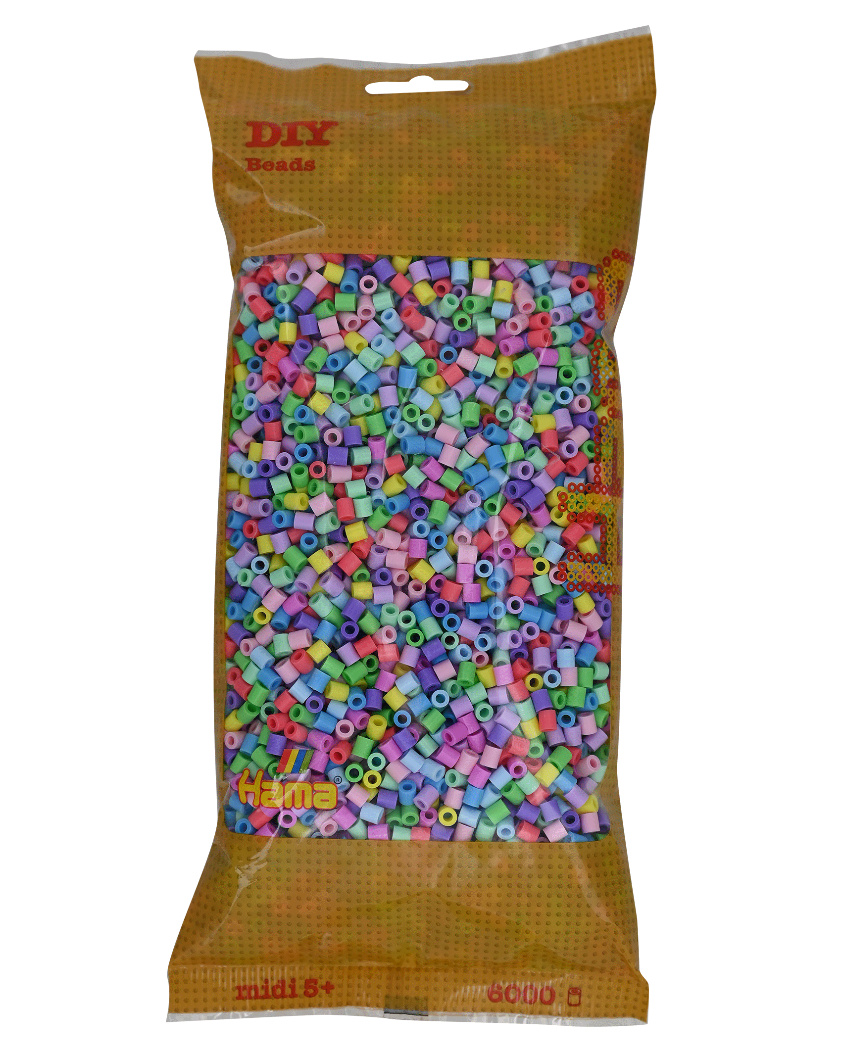 6000 Hama Midi Bügelperlen - Pastell-Mischung