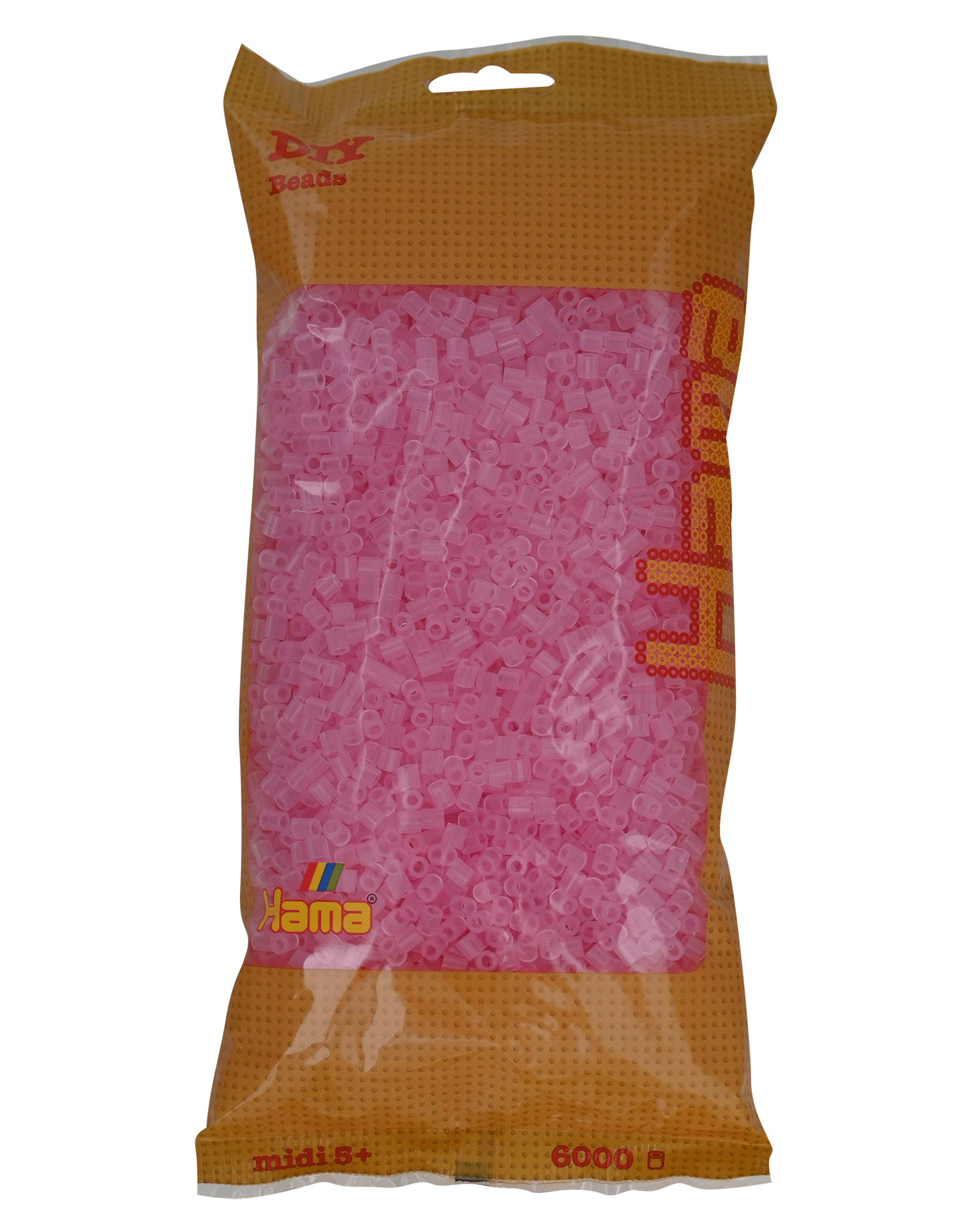 6000 Hama Midi Bügelperlen - Transparent-Pink