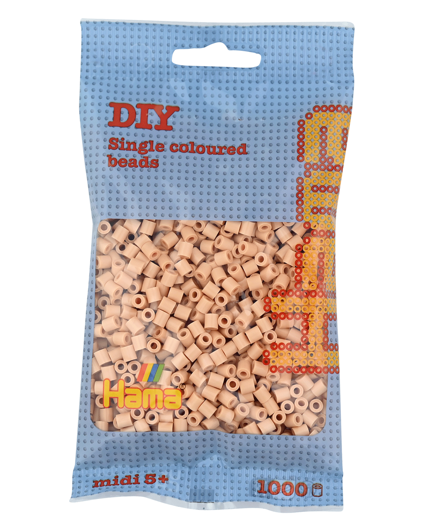 1000 Midi Bügelperlen - Beige