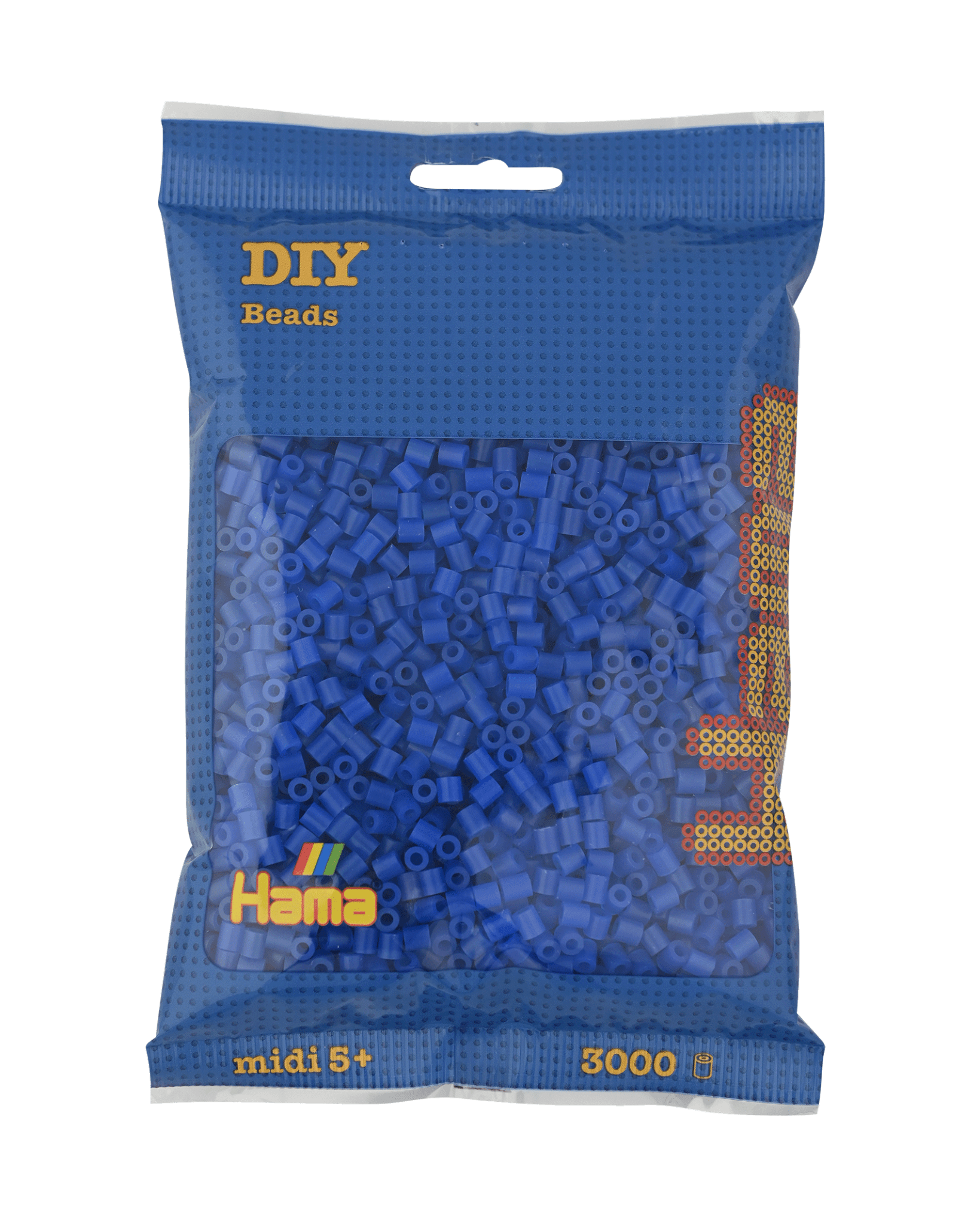 3000 Hama Midi Bügelperlen - Neon - Blau von Spielzeughafen