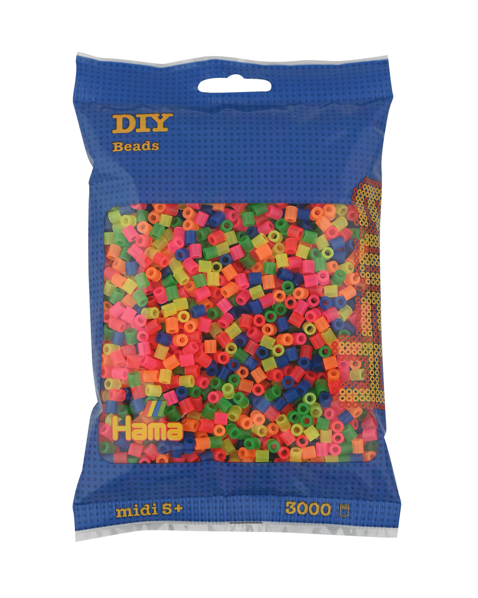 3000 Hama Midi Bügelperlen - Neon Mischung von Spielzeughafen