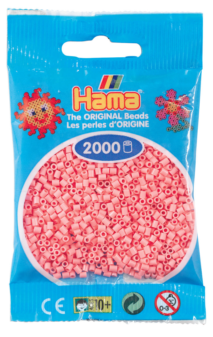 2000 Mini Bügelperlen - Hellrot