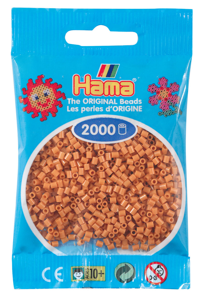 2000 Mini Bügelperlen - Hellbraun