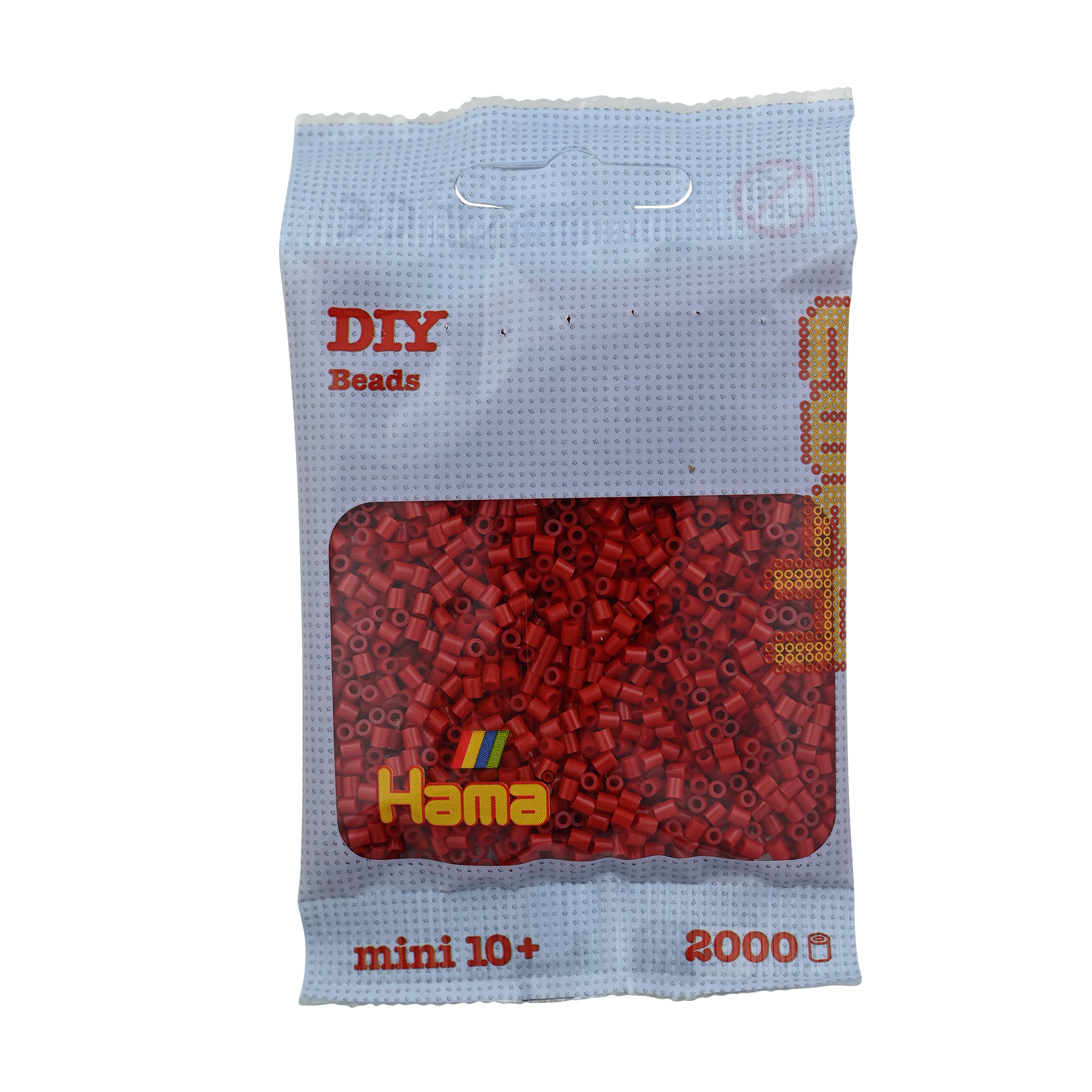 2000 Mini Bügelperlen - Mittelrot