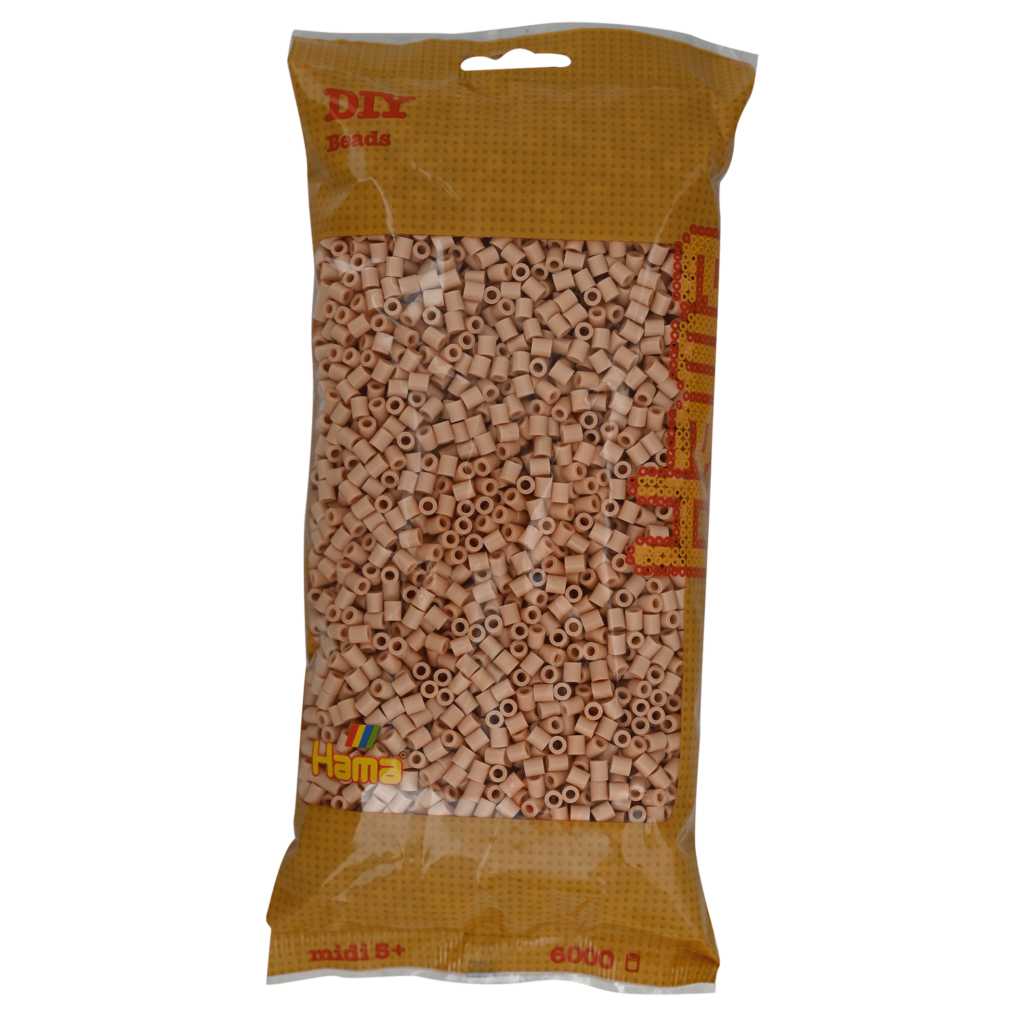 6000 Hama Midi Bügelperlen - Beige von Spielzeughafen