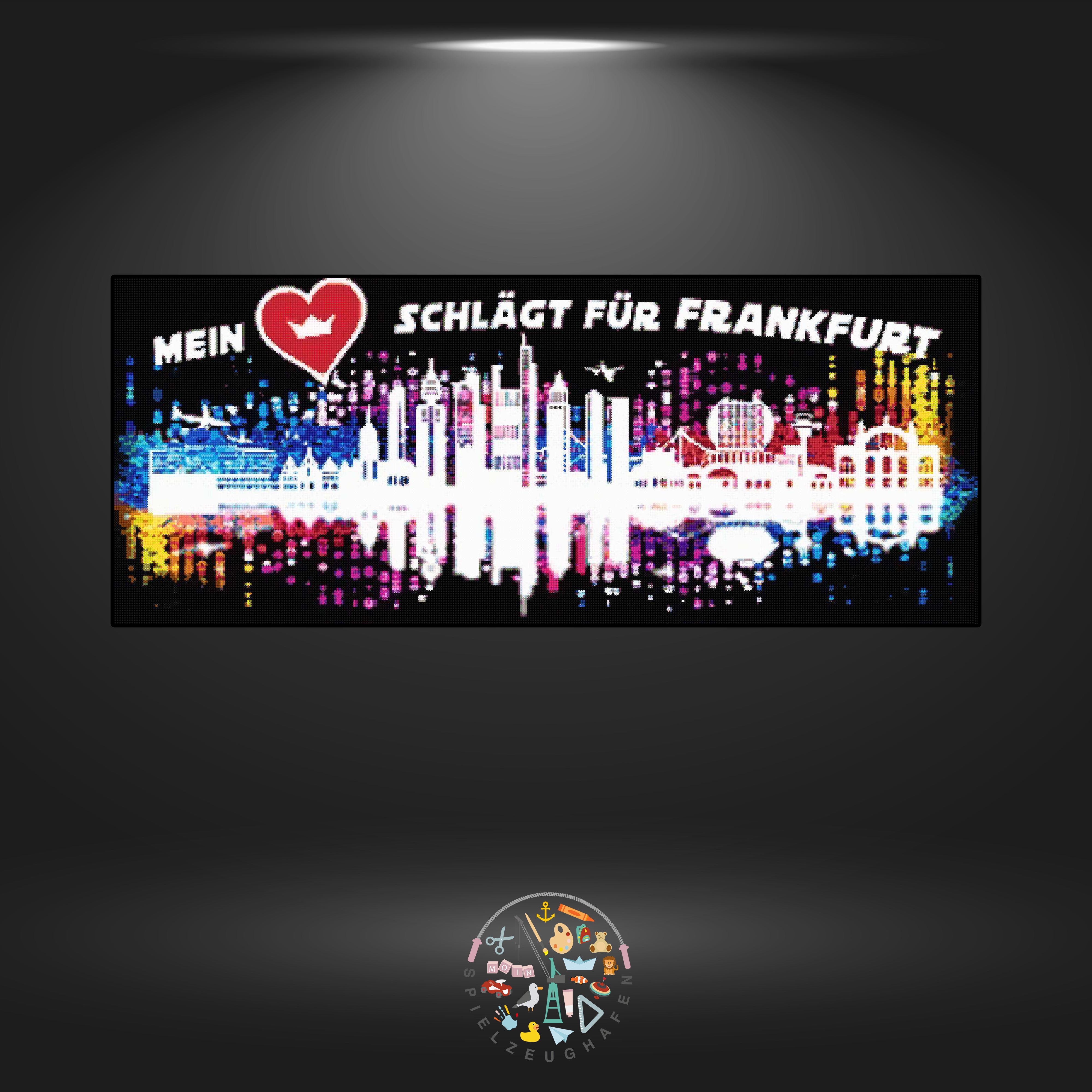 Skyline Frankfurt - Strass rund