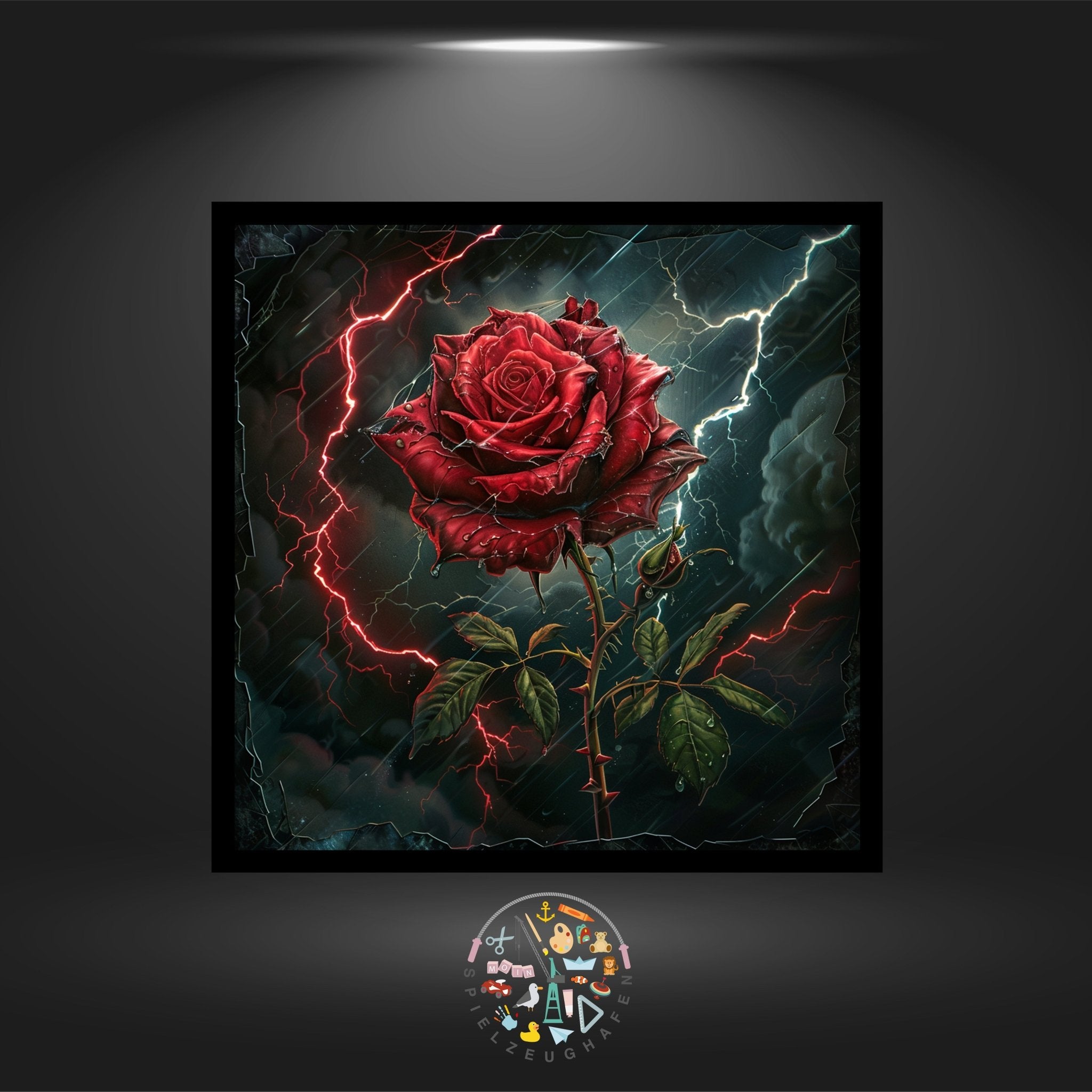 Bloody Rose - Strass rund von Spielzeughafen