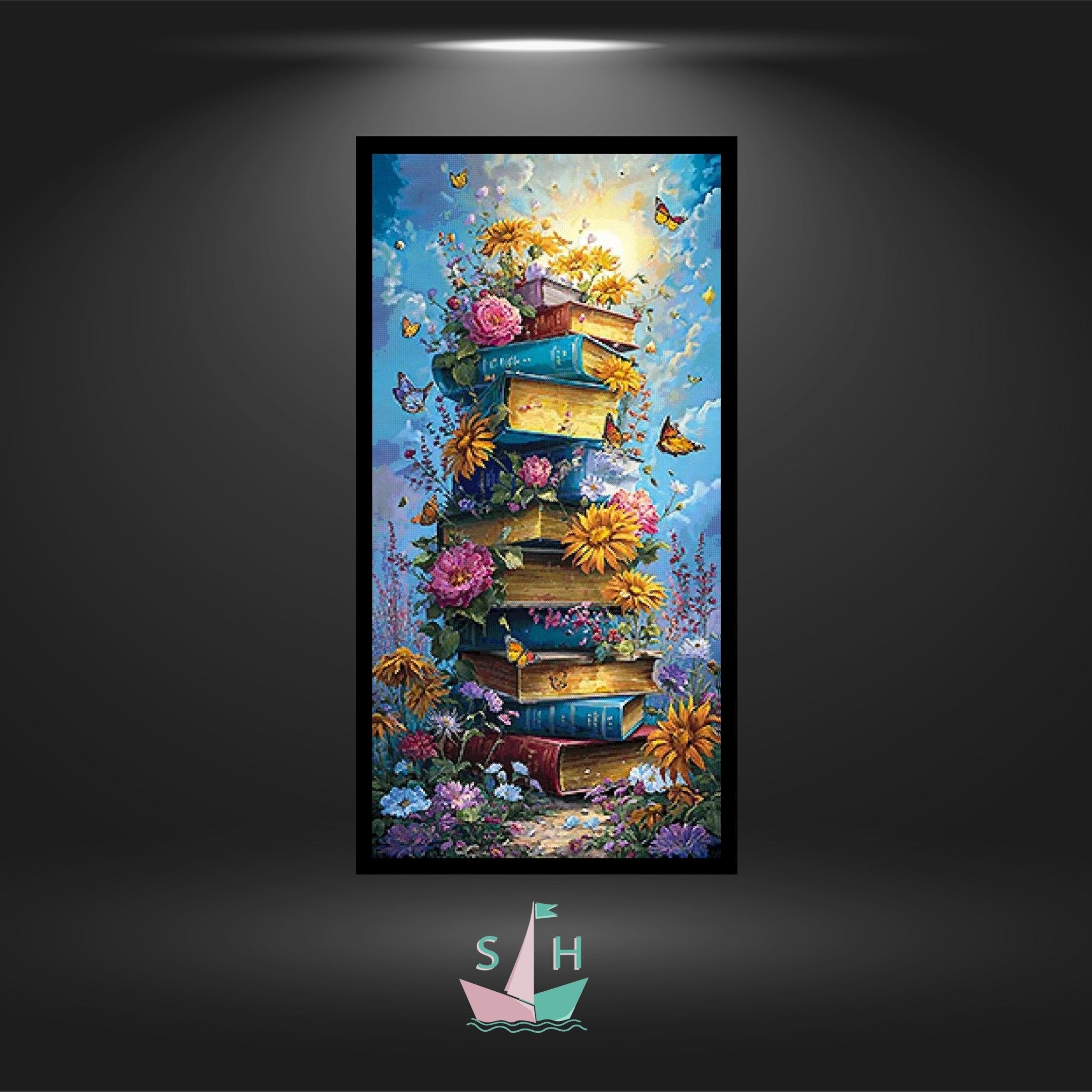 Blooming Library - Bügelperlen von Spielzeughafen