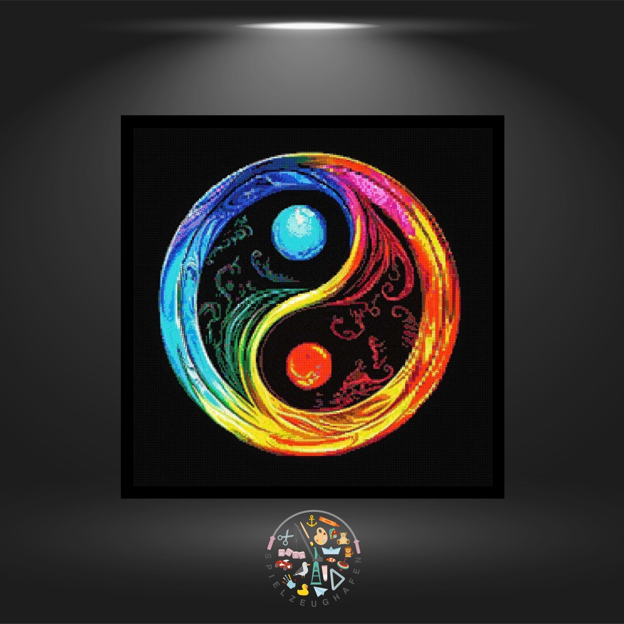 Colorful Yin Yang - Strass rund von Spielzeughafen