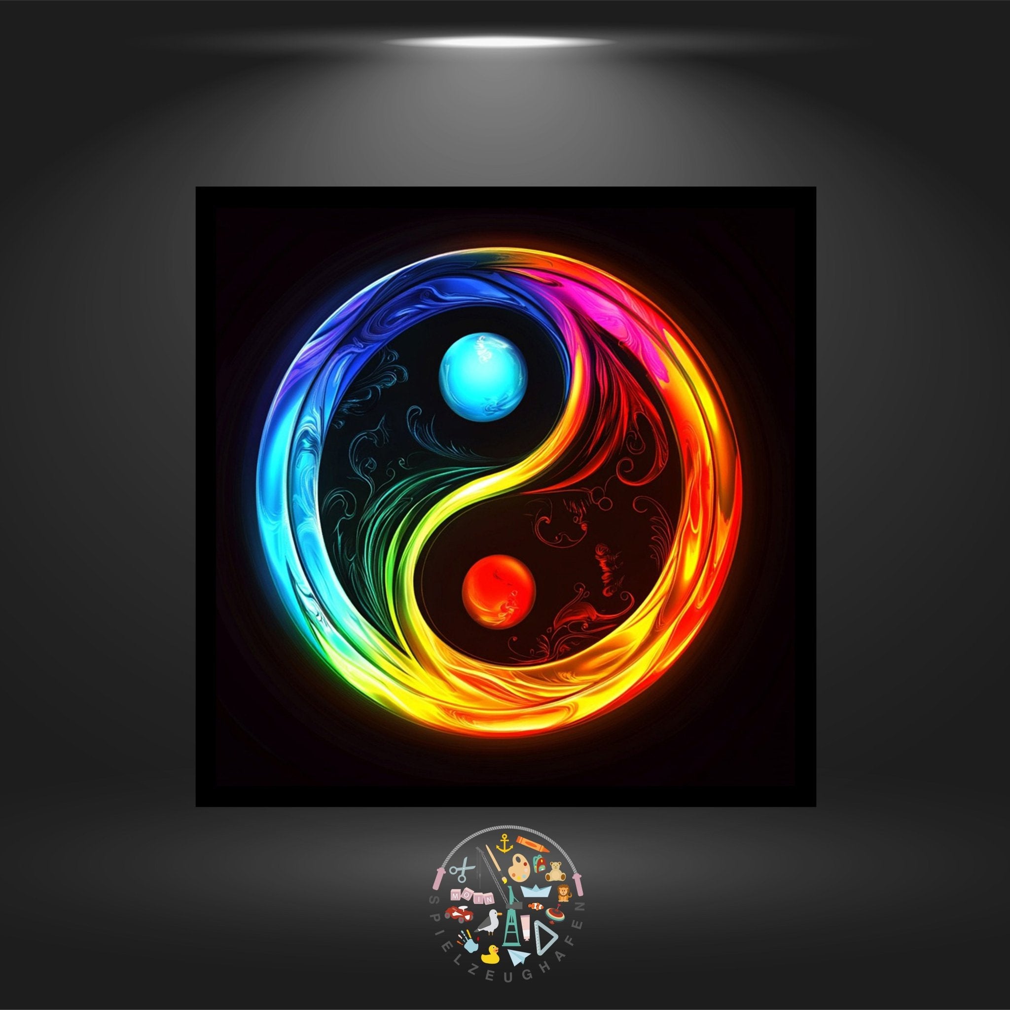 Colorful Yin Yang - Strass rund von Spielzeughafen