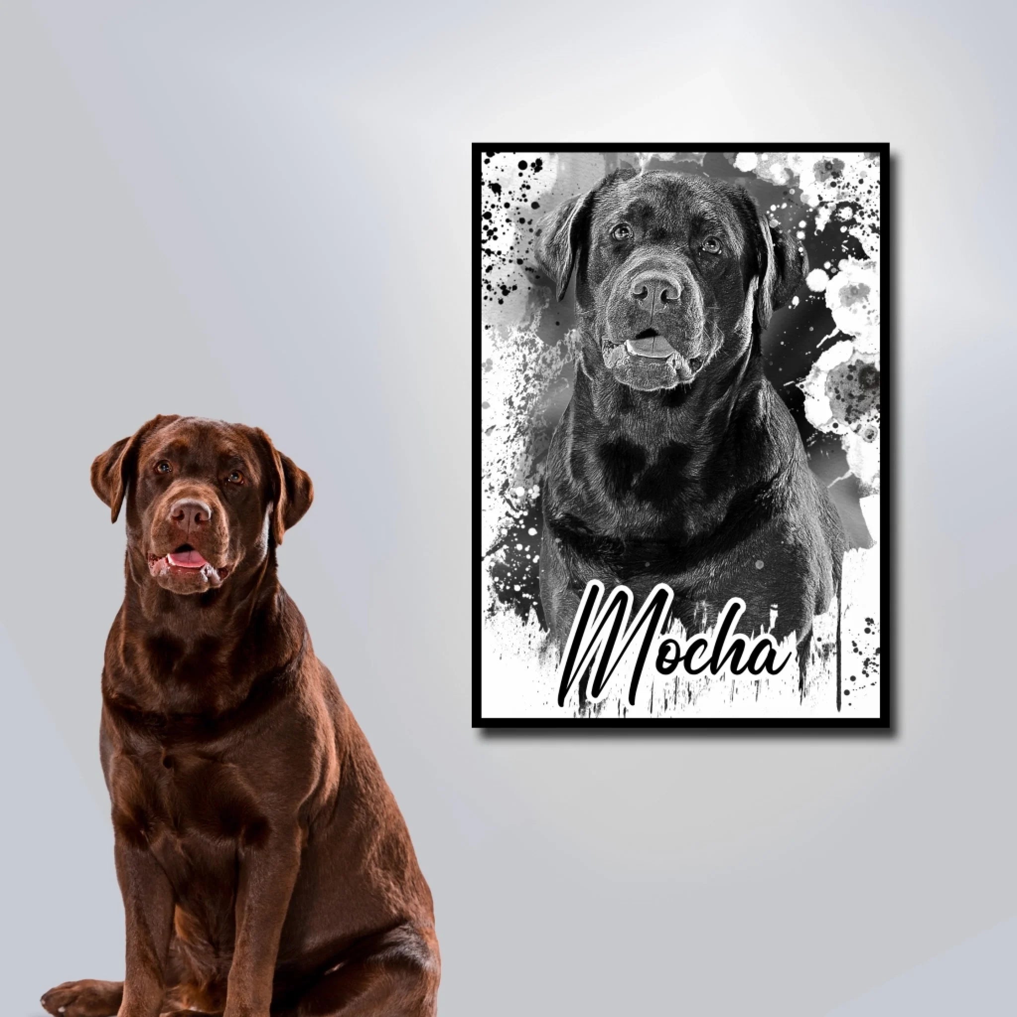 Dein Liebling - als Aquarell Bügelperlen Painting von Spielzeughafen