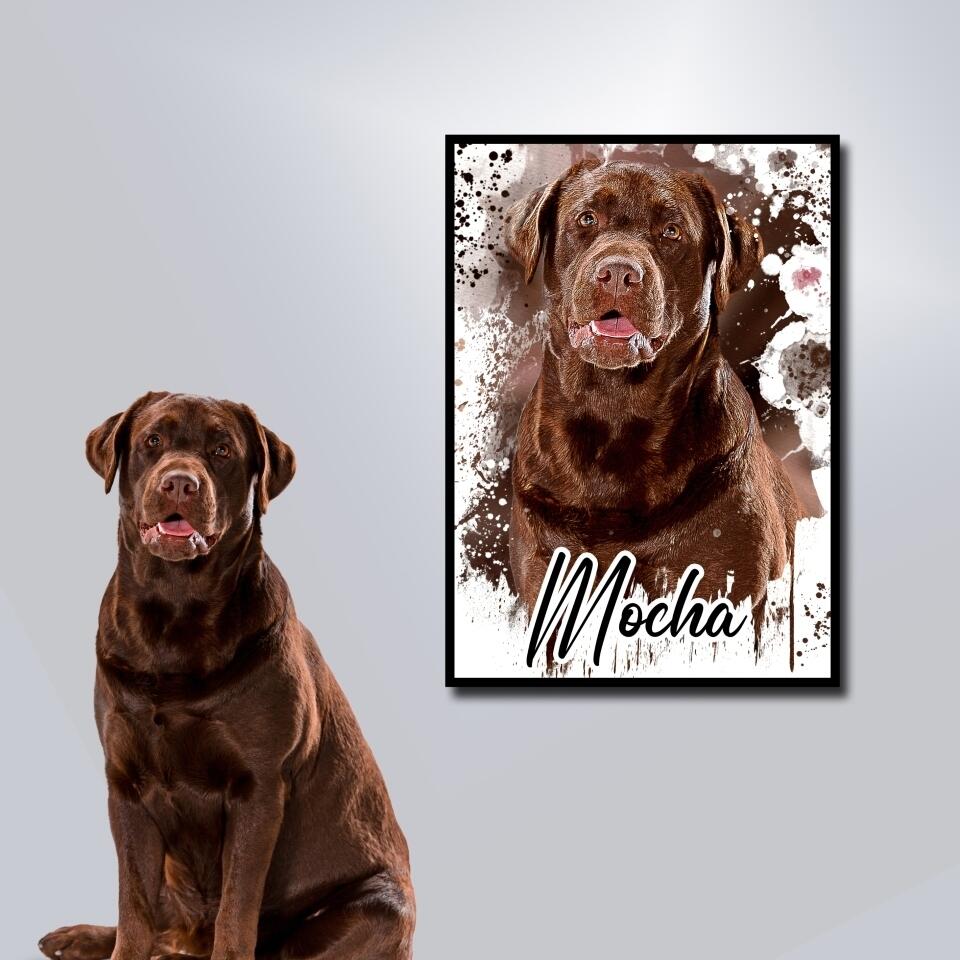 Dein Liebling - als Aquarell Diamond Painting (eckige Steine) von Spielzeughafen