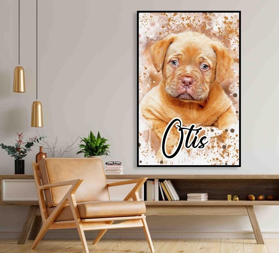 Dein Liebling - als Aquarell Diamond Painting (eckige Steine) von Spielzeughafen