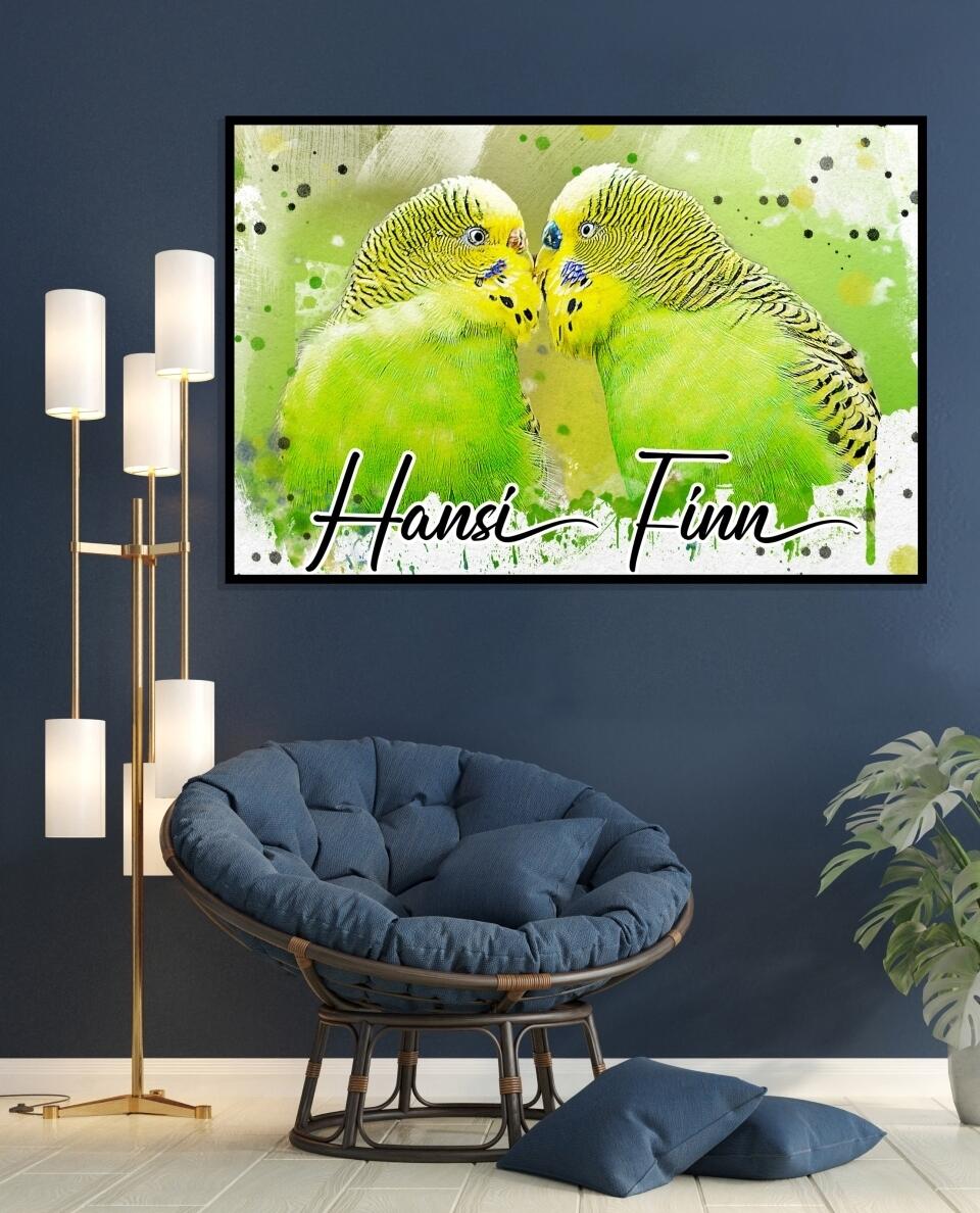 Dein Liebling - als Aquarell Diamond Painting (eckige Steine) von Spielzeughafen