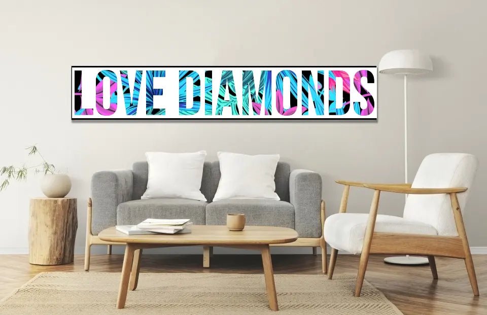 Dein Wunschname als Diamond Painting in eckig oder Strass ( rund ) von Spielzeughafen