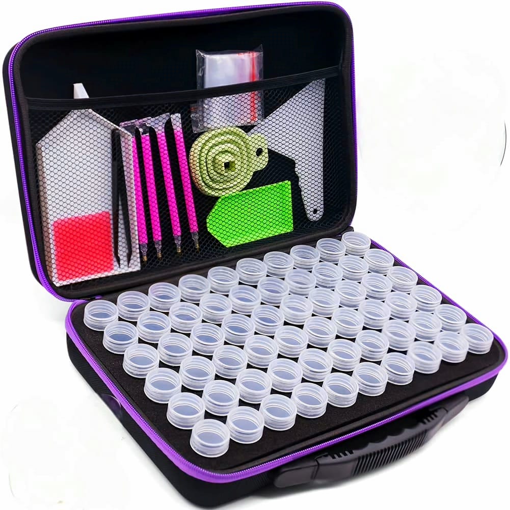 Diamond Painting Aufbewahrungsbox MIT Zubehör 60 Dosen von Spielzeughafen