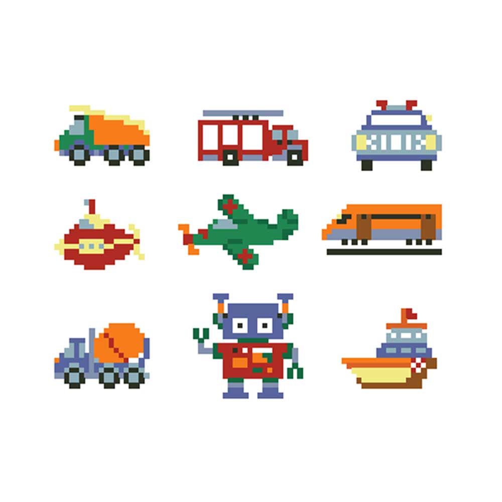 Diamond Painting Aufkleber 'Fahrzeuge' (21) von Spielzeughafen