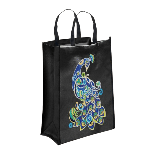 Diamond Painting Tasche 'Pfau' (31) von Spielzeughafen