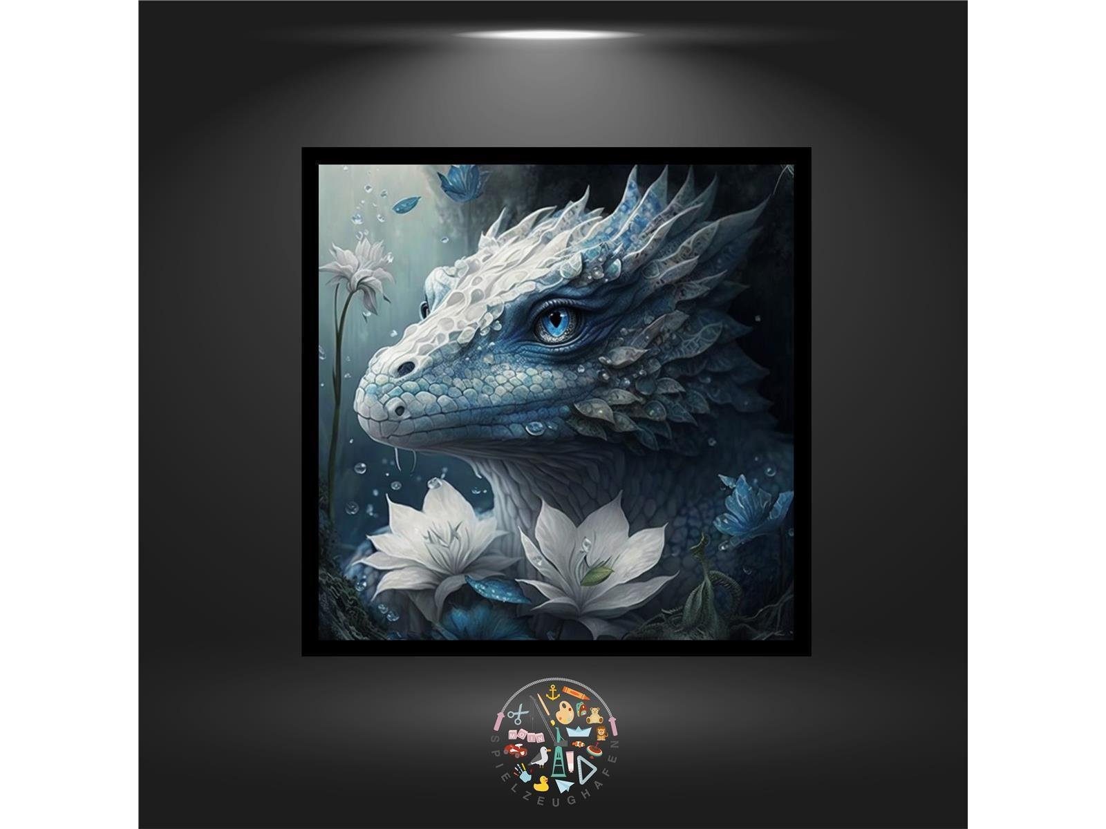 Drache 'Flowers' - Quadratisch mit AB von Spielzeughafen