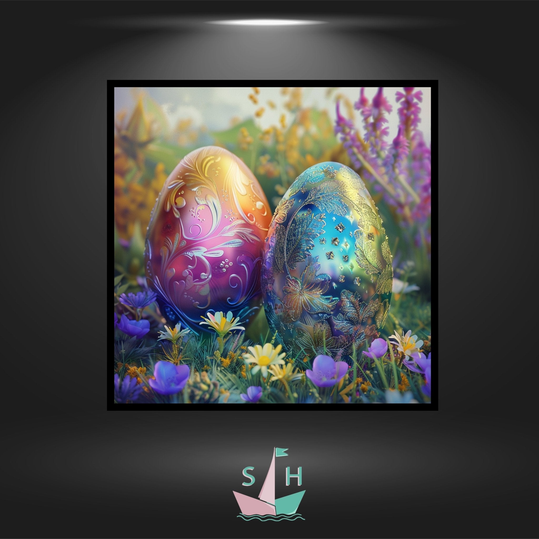 Eastereggs - Quadratisch mit Fairy Dust von Spielzeughafen