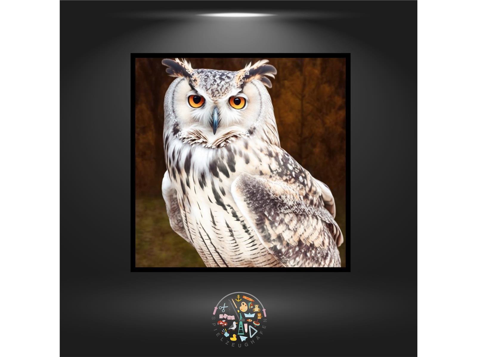 Eule 'Olga' - Quadratisch mit Strass von Spielzeughafen