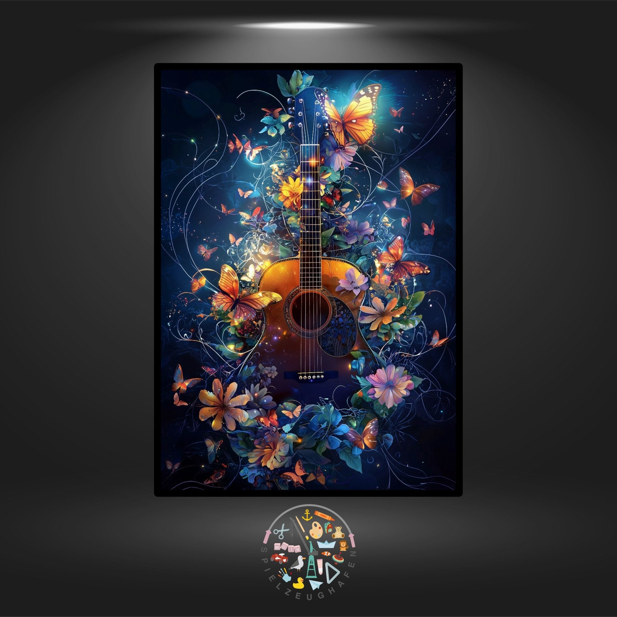 Flower guitar - Strass rund von Spielzeughafen