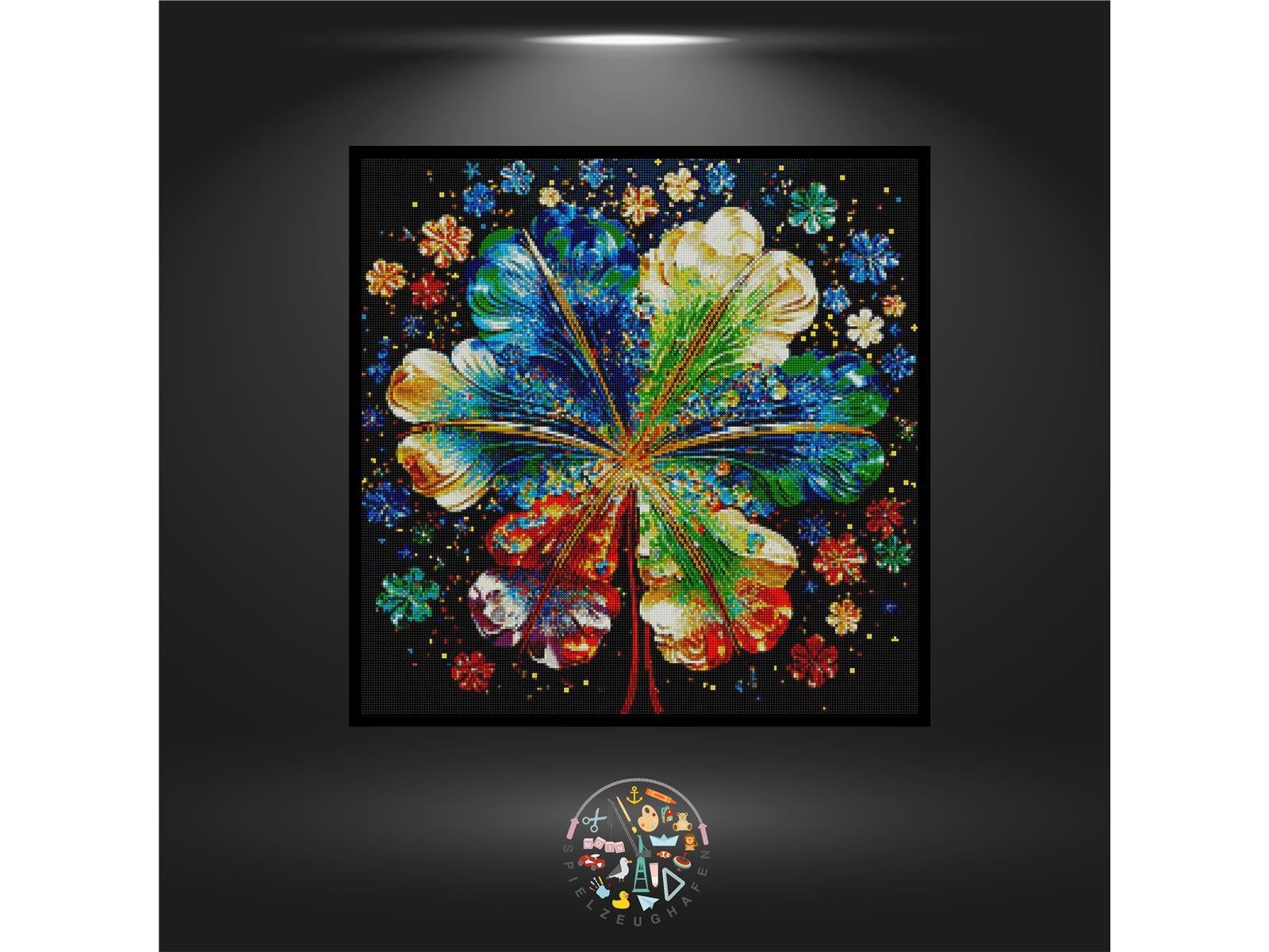 Flower of dreams - Quadratisch mit AB und Strass von Spielzeughafen