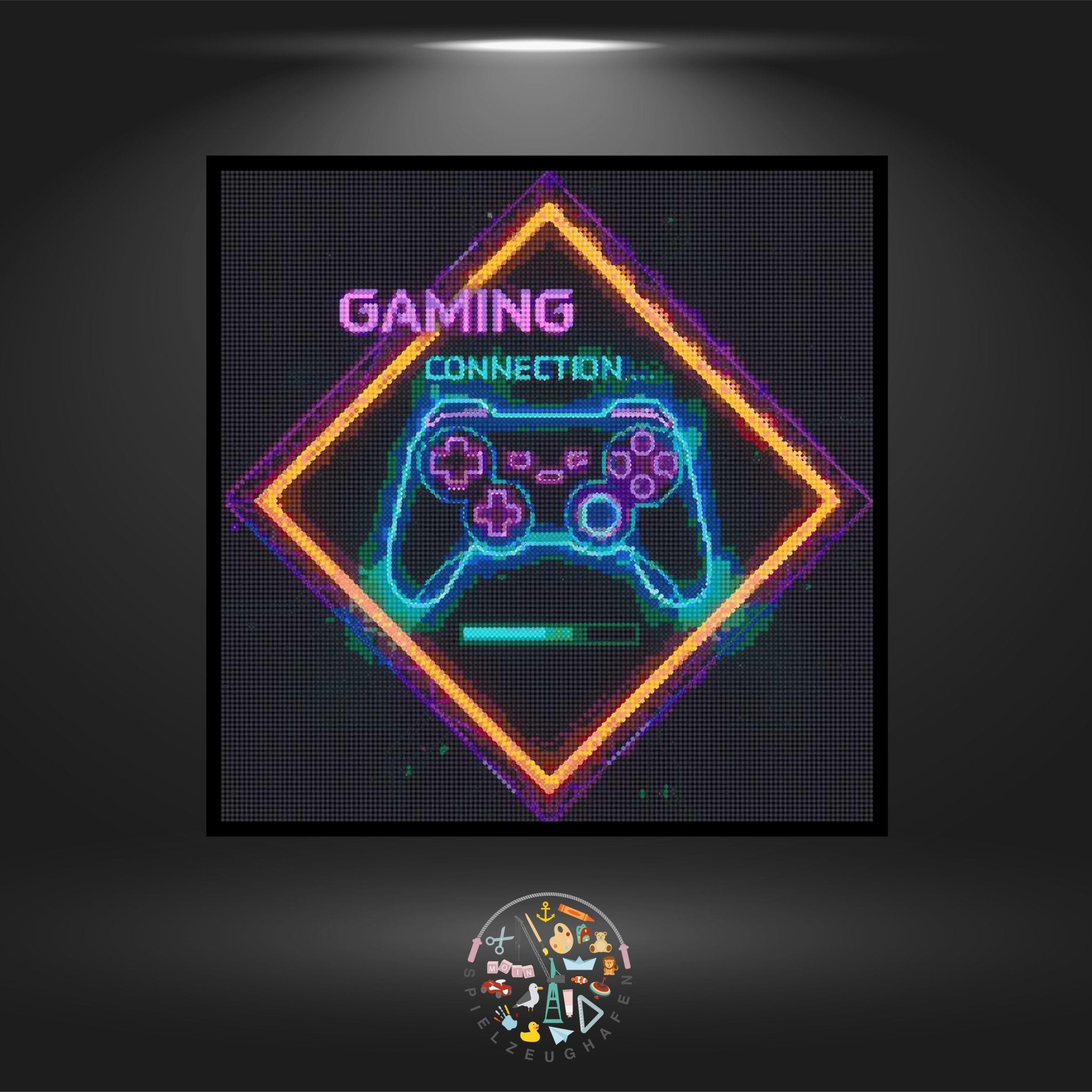 Gaming pink - Strass rund von Spielzeughafen