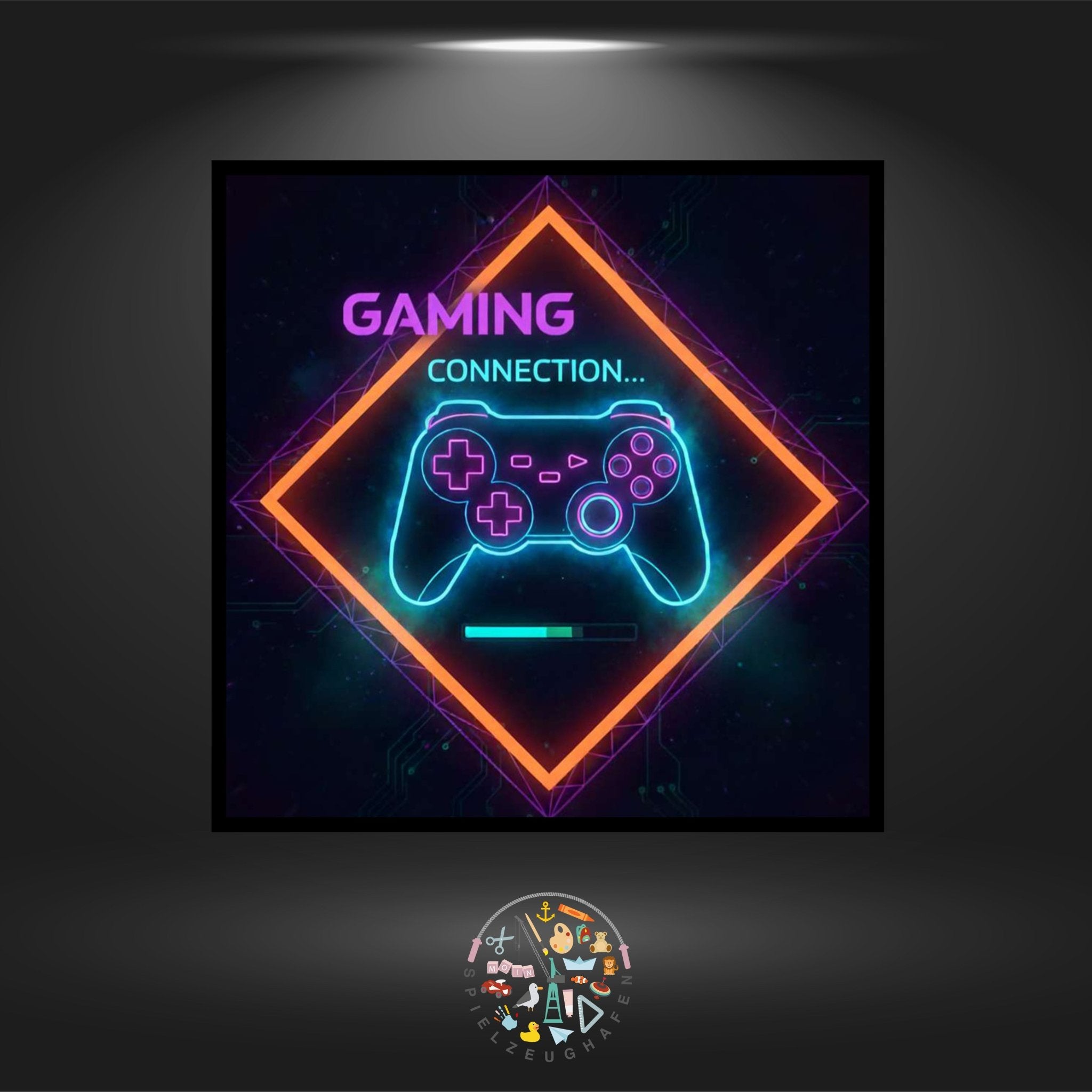 Gaming pink - Strass rund von Spielzeughafen