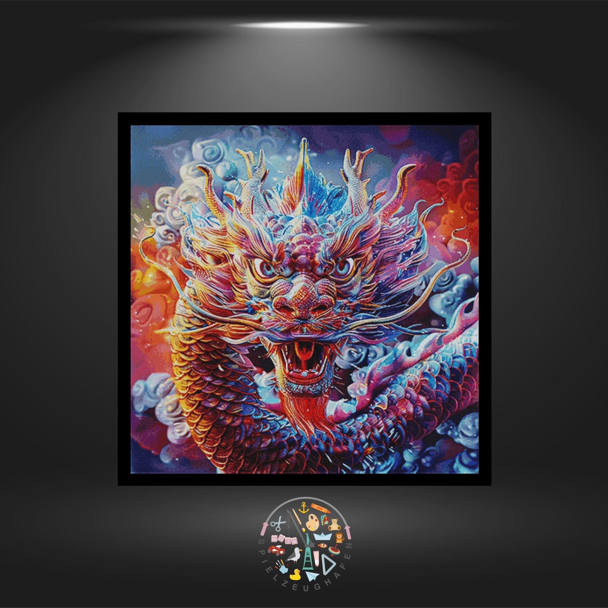 Glücksdrache Shenlong - Quadratisch von Spielzeughafen