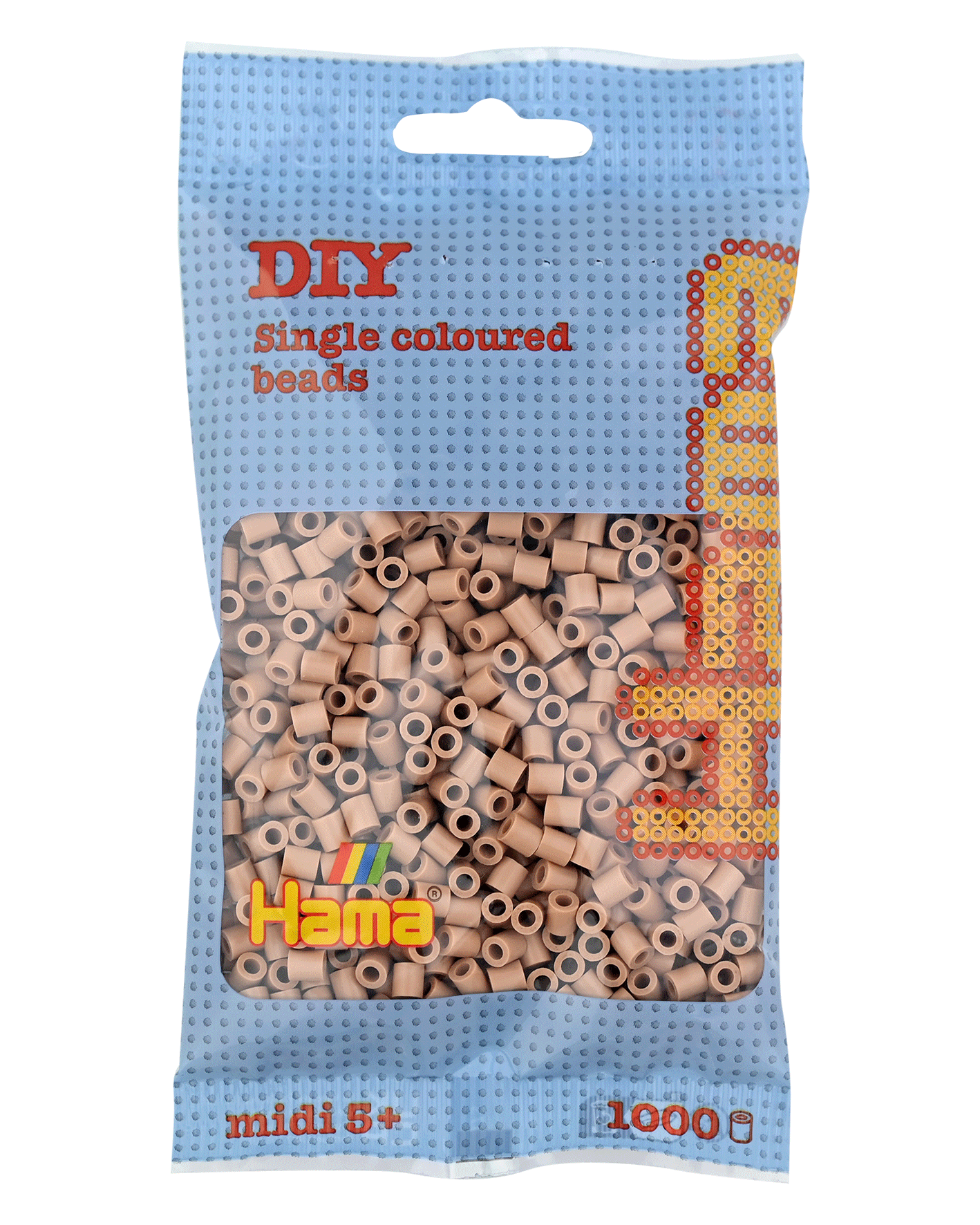 Hama Bügelperlen – Cappuccino, Midi 5 mm (1000 Stk) von Spielzeughafen