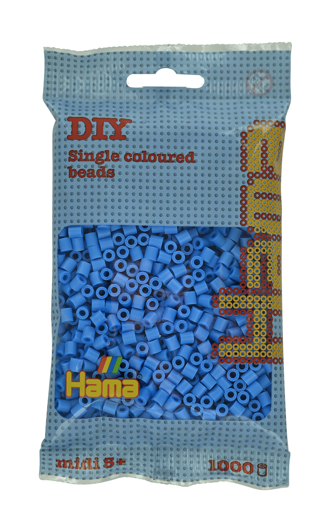 Hama Bügelperlen – Himmelblau, Midi 5 mm (1000 Stk) von Spielzeughafen