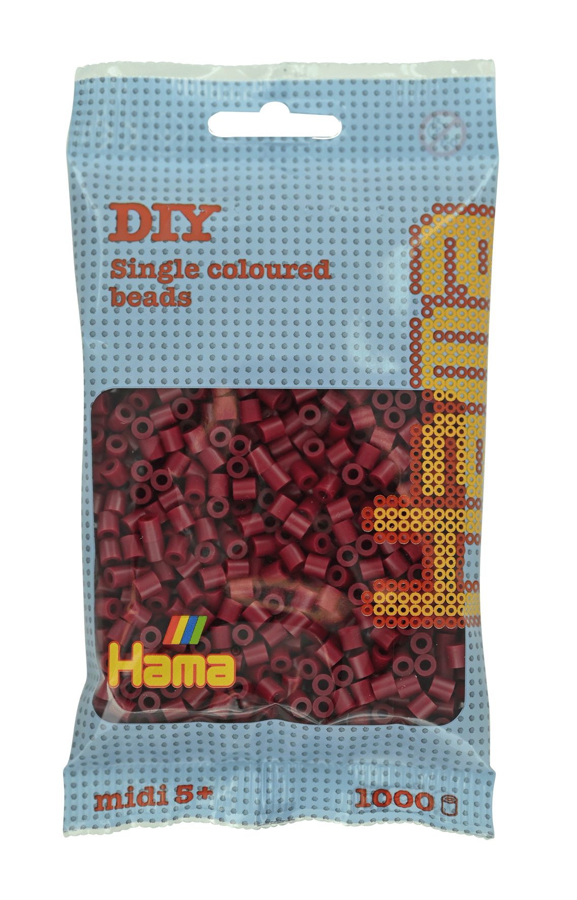 Hama Bügelperlen – Kastanienbraun, Midi 5 mm (1000 Stk) von Spielzeughafen