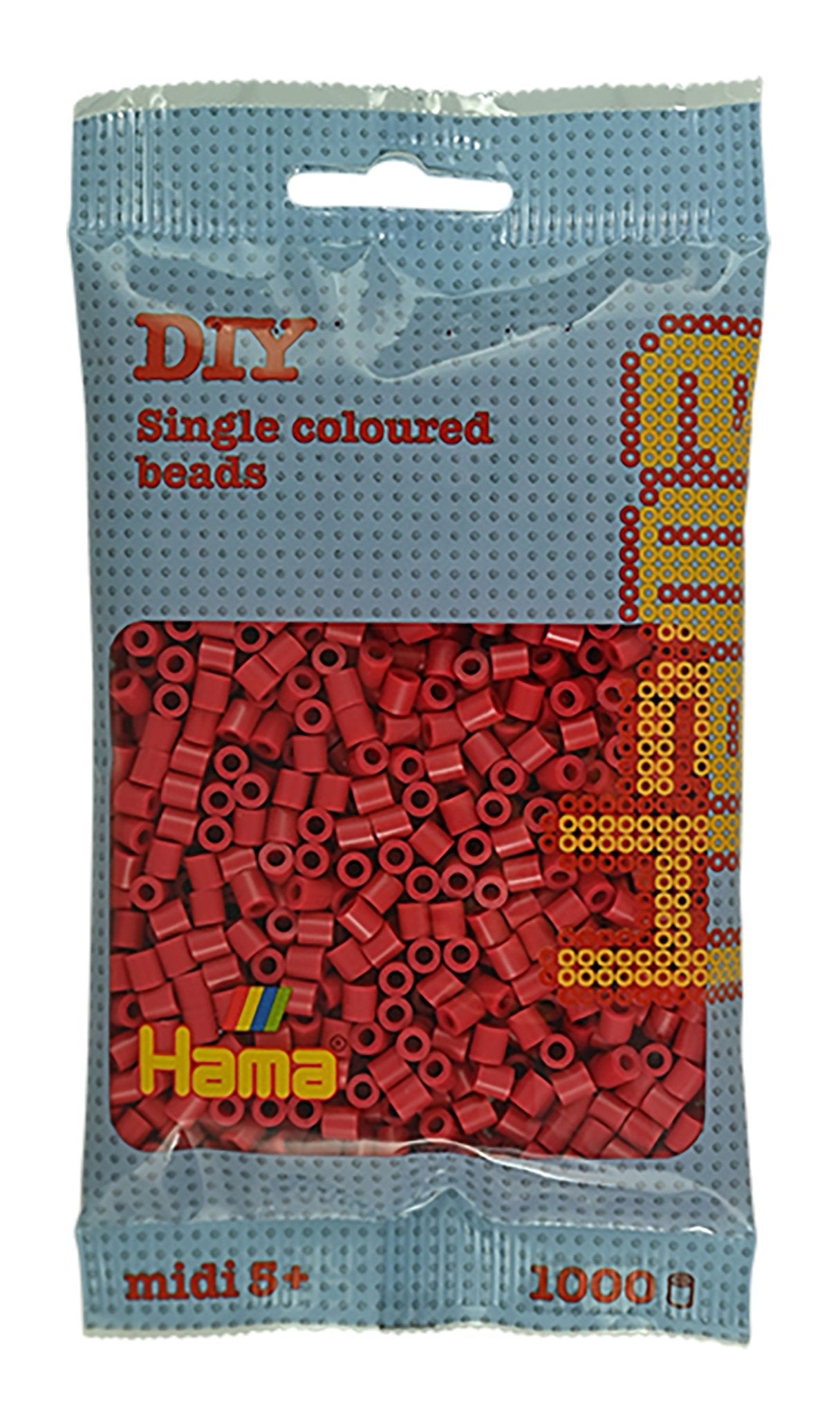 Hama Bügelperlen – Kirschrot, Midi 5 mm (1000 Stk) von Spielzeughafen