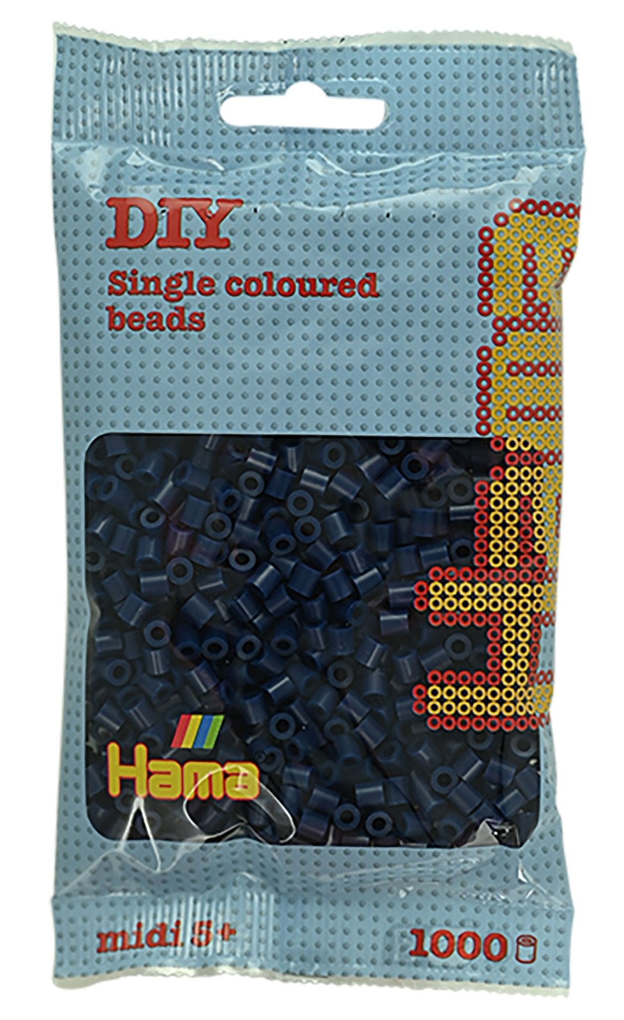 Hama Bügelperlen – Nachtblau, Midi 5 mm (1000 Stk) von Spielzeughafen