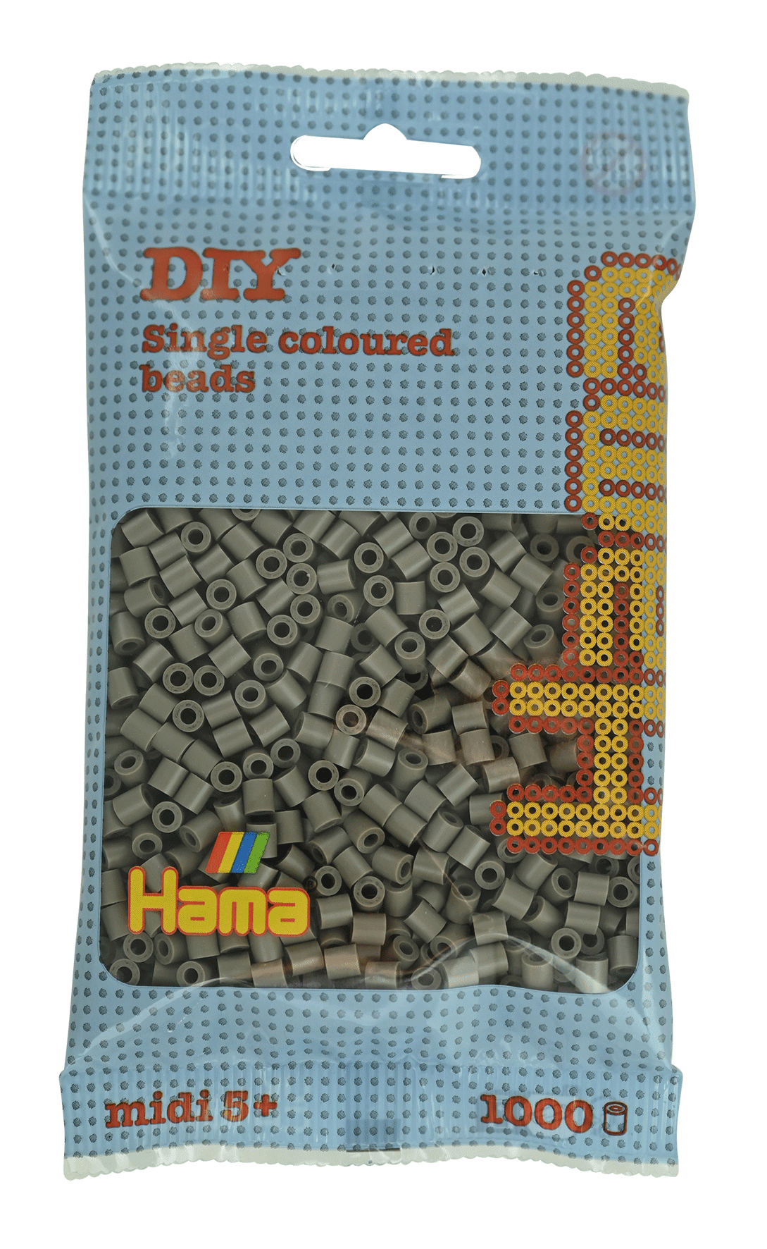 Hama Bügelperlen – Taupe Grau, Midi 5 mm (1000 Stk) von Spielzeughafen