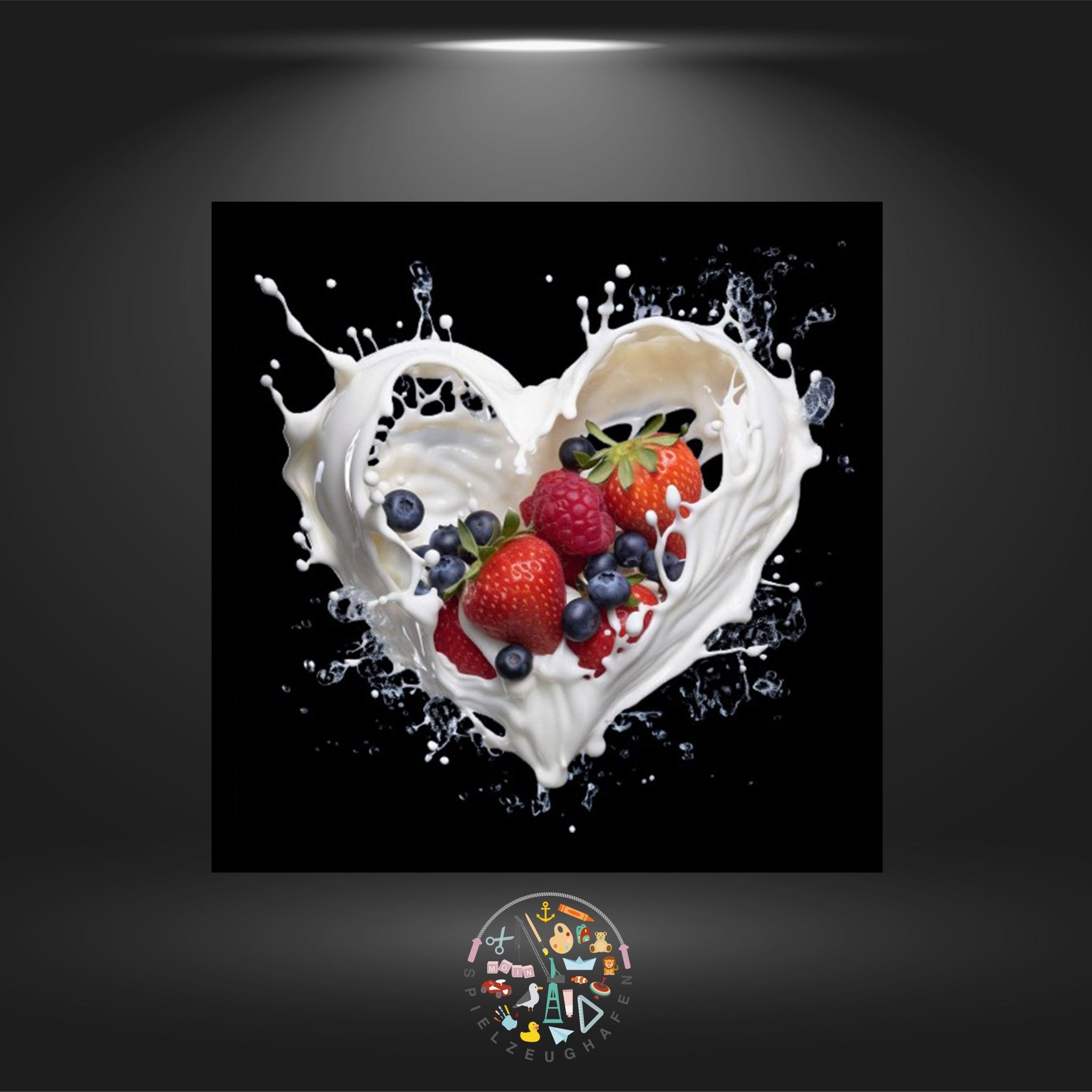 Heart of fruits - Strass von Spielzeughafen