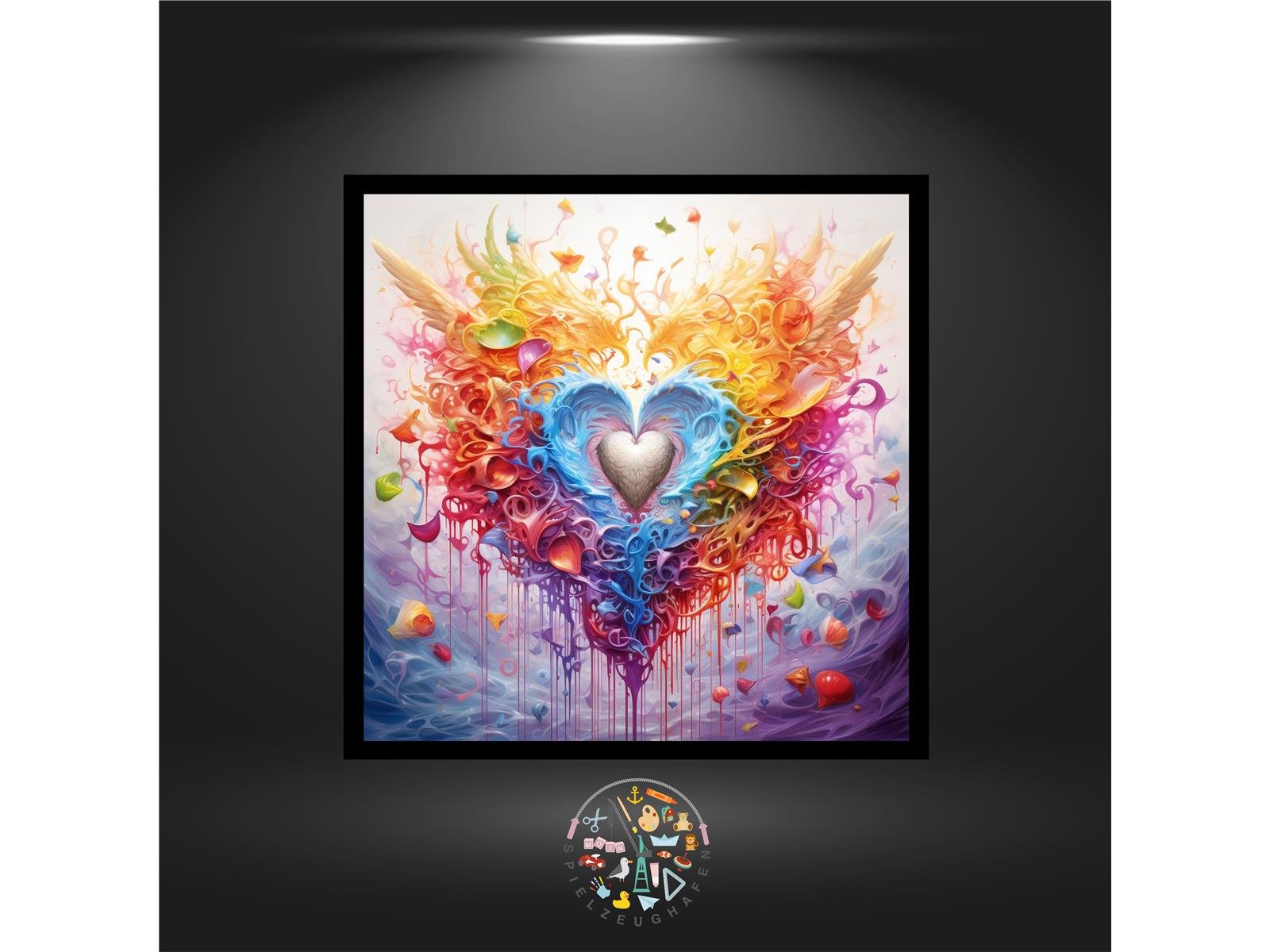 Heart of stones - Quadratisch mit AB, RS, NG von Spielzeughafen