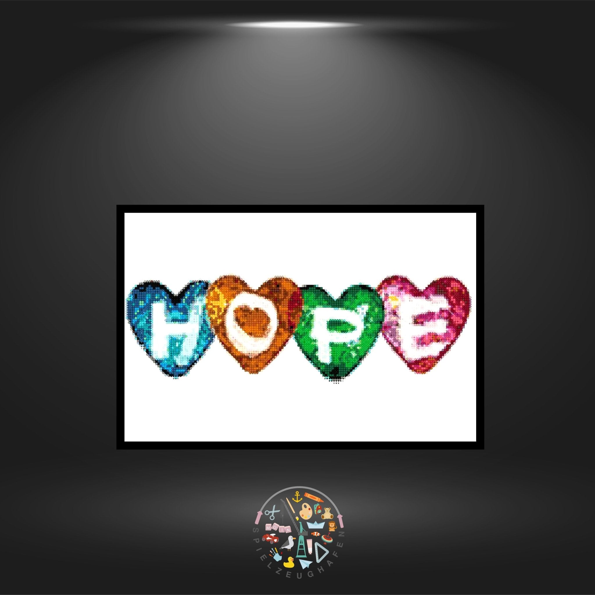 'Hearts of hope' - Strass / Rhinestone von Spielzeughafen