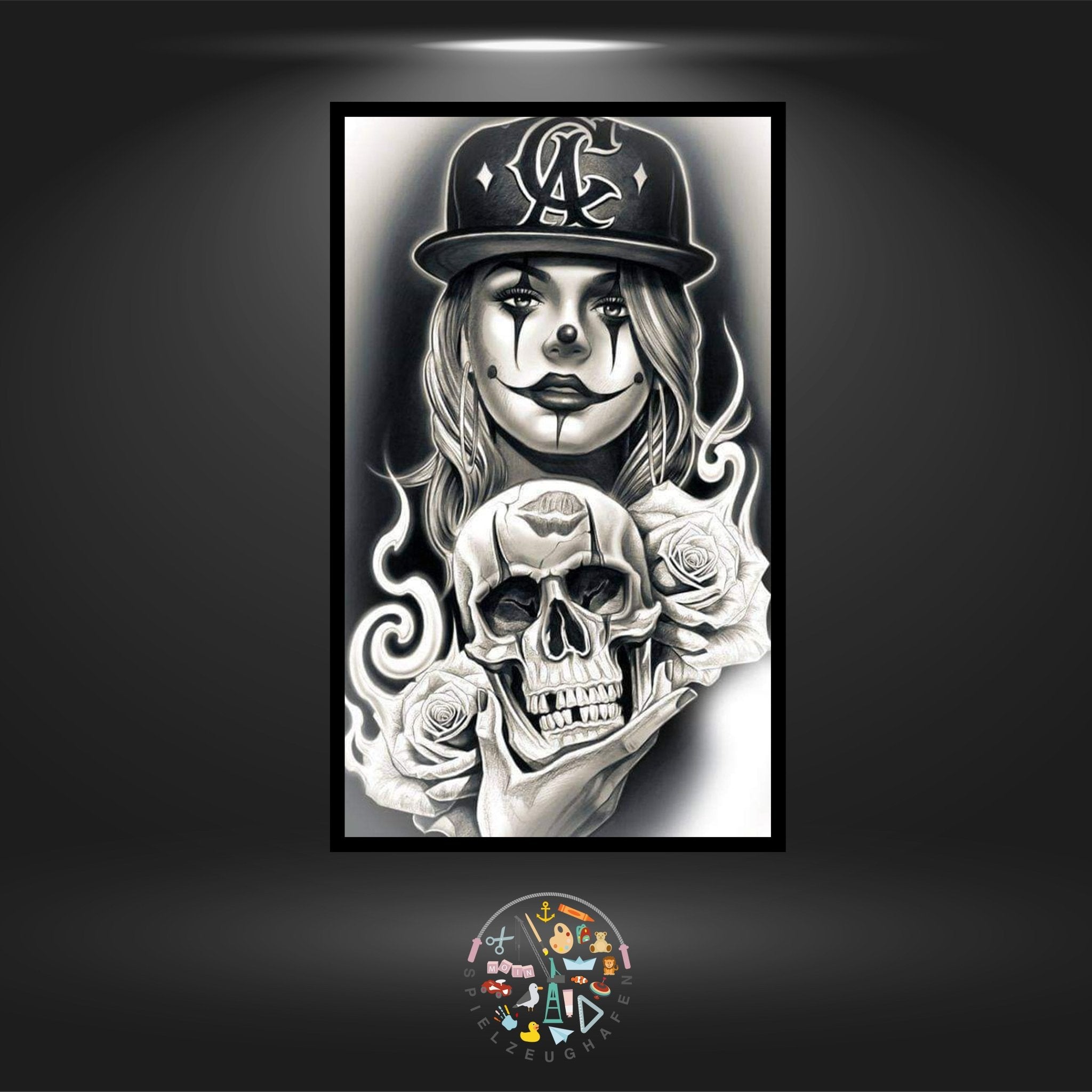 'Horror Clown' - Strass / Rhinestone von Spielzeughafen