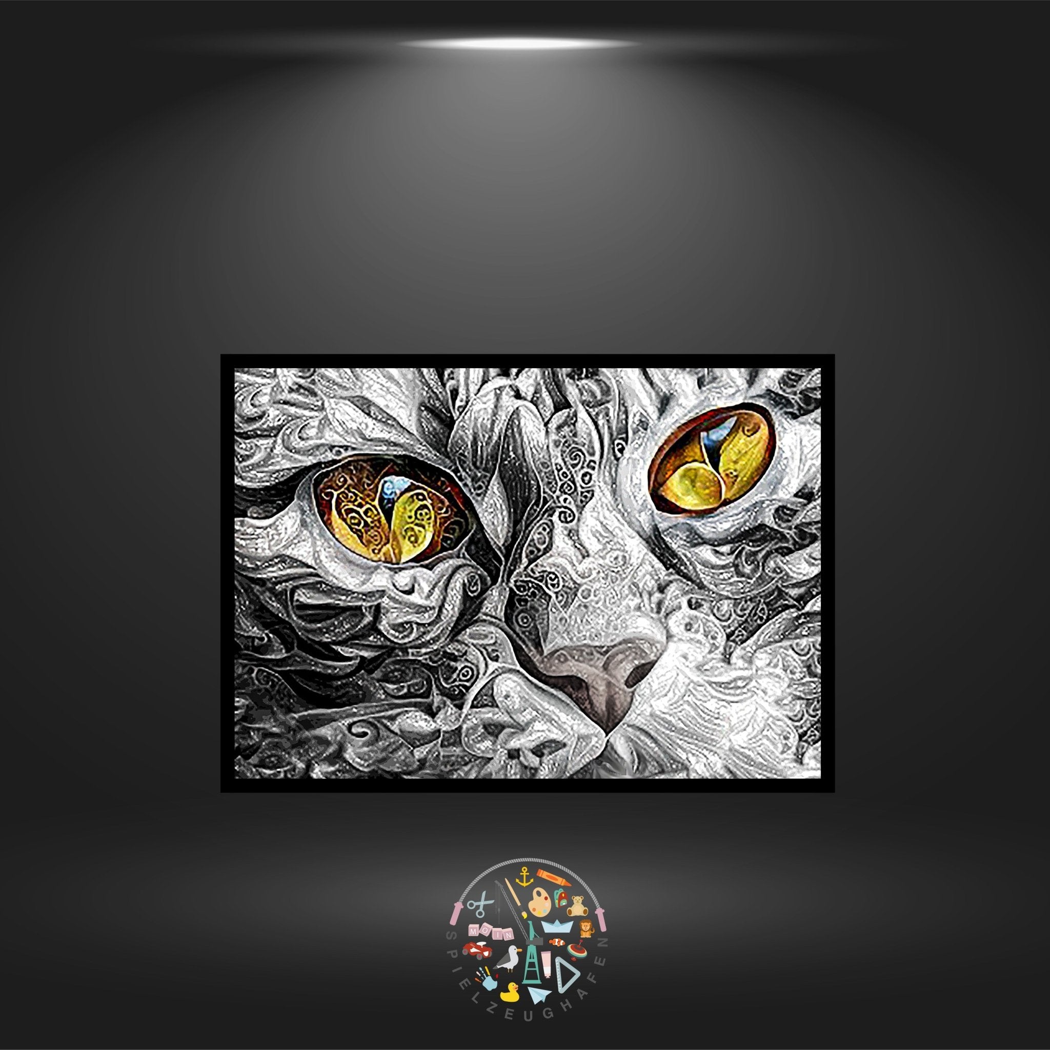 Katze 'Bella' - Quadratisch mit AB von Spielzeughafen