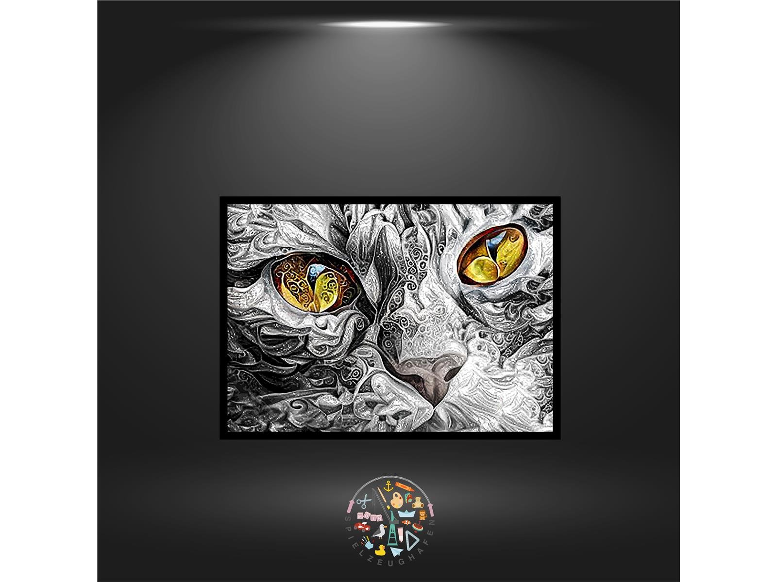 Katze 'Bella' - Quadratisch mit eckig Strass von Spielzeughafen