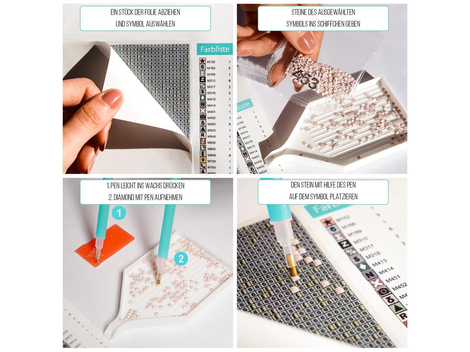 Katze 'Bella' - Quadratisch mit eckig Strass von Spielzeughafen