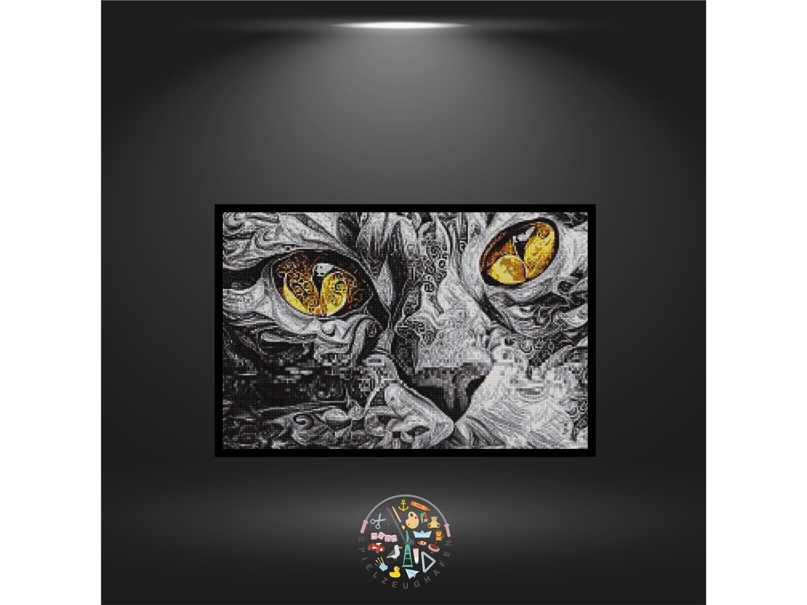 Katze 'Bella' - Quadratisch mit eckig Strass von Spielzeughafen